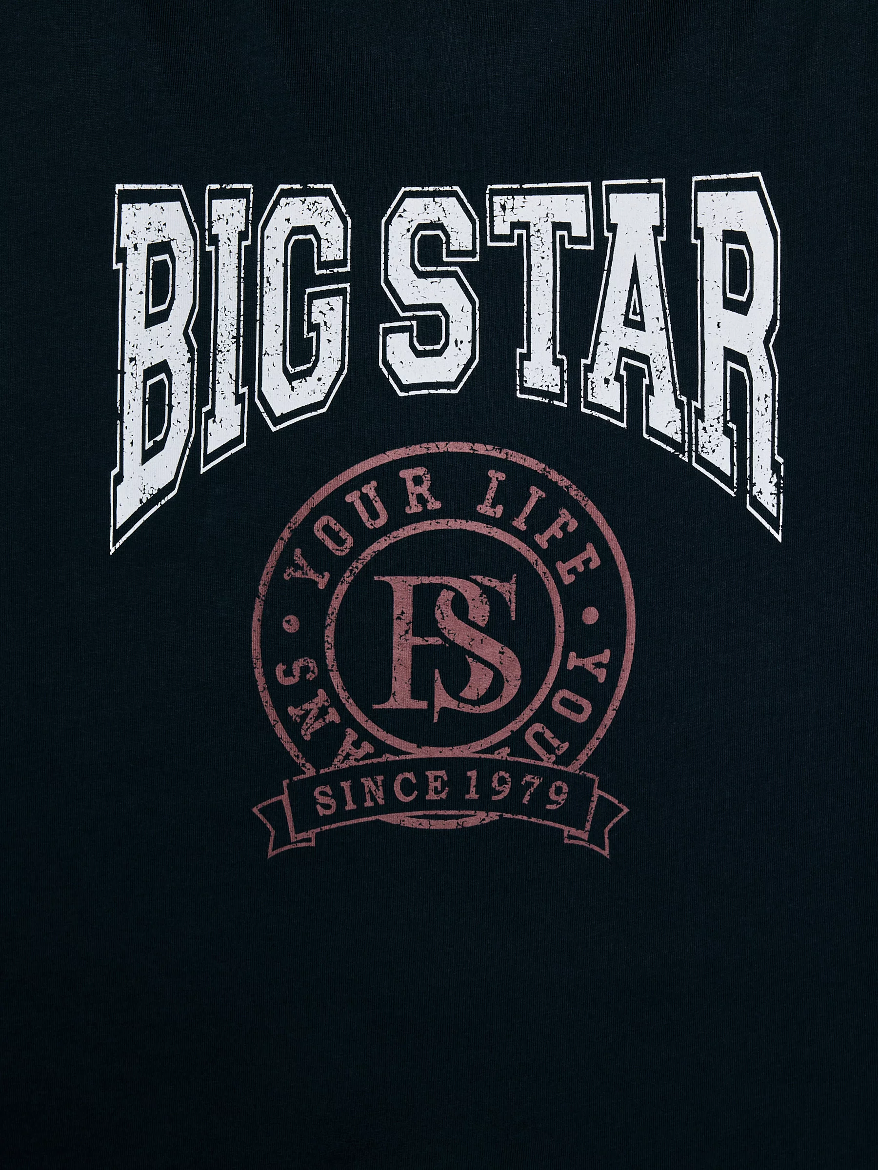 Koszulka chłopięca z nadrukiem granatowa Mauter 403