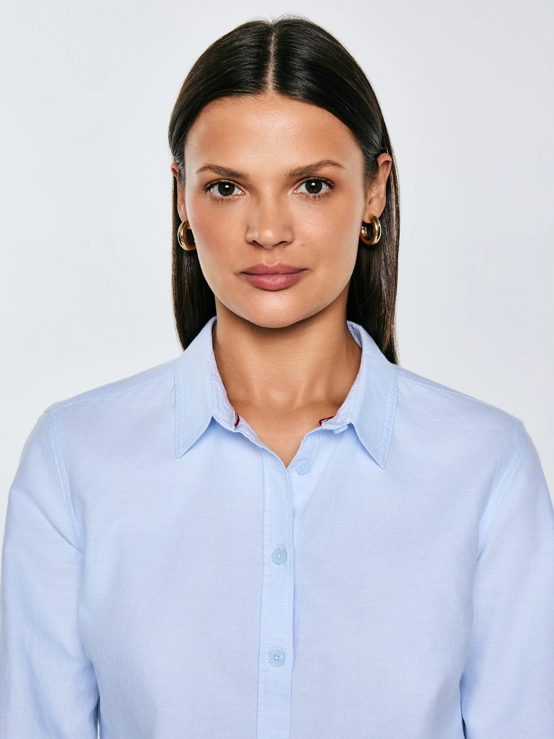 Koszula damska klasyczna błękitna Hansai 400