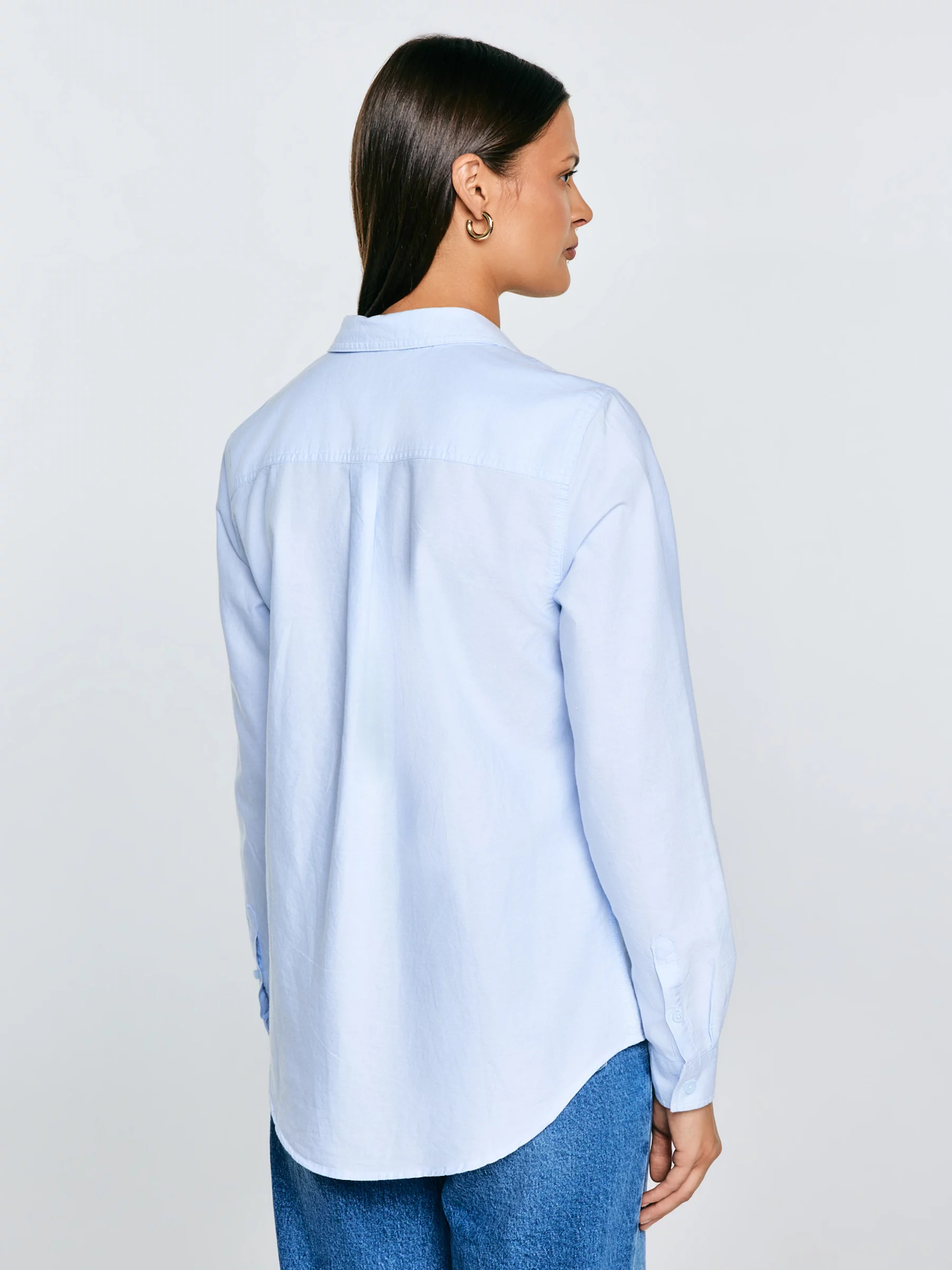 Koszula damska klasyczna błękitna Hansai 400