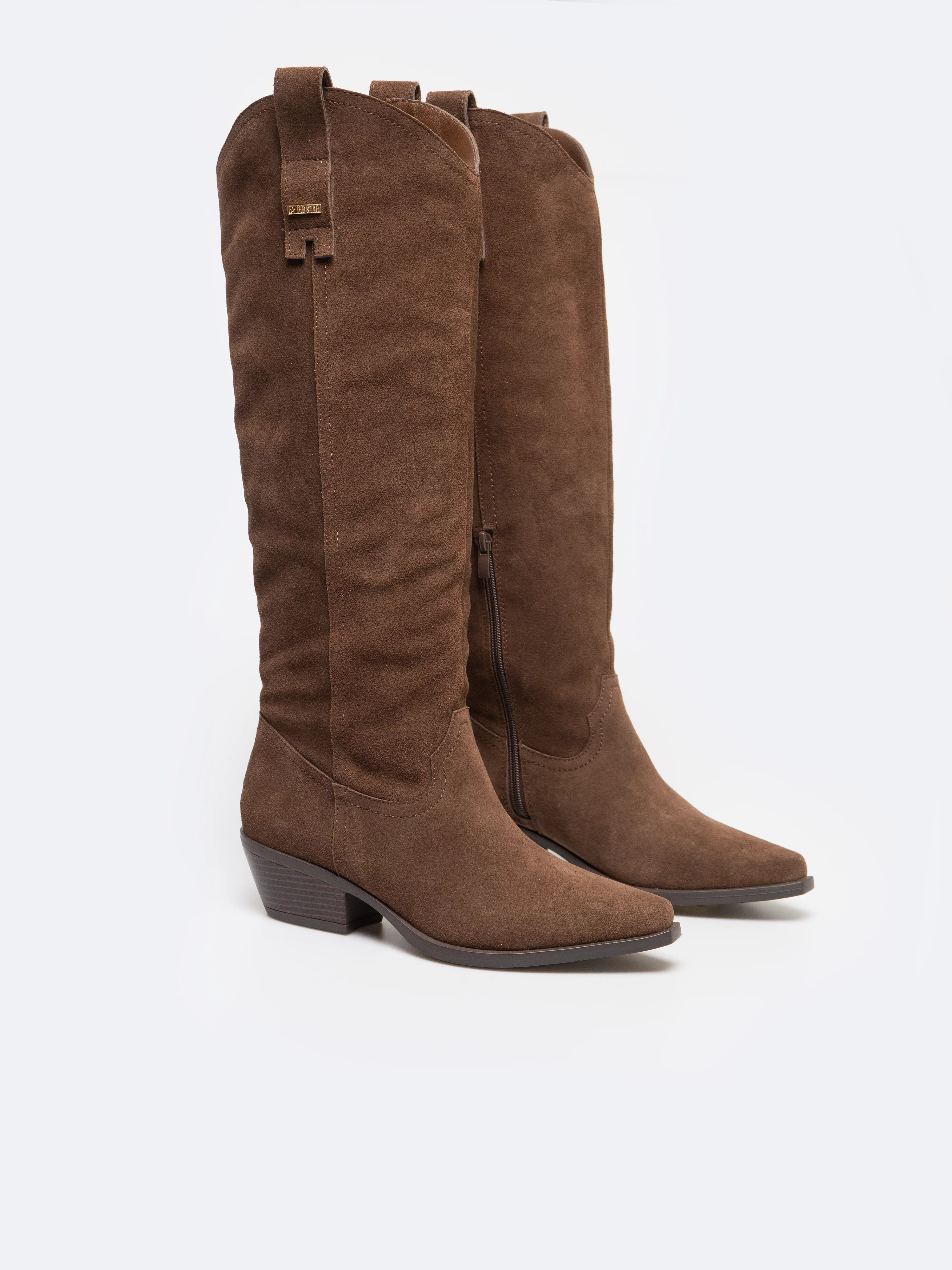 Kowbojki damskie ze skóry naturalnej SS274455 803