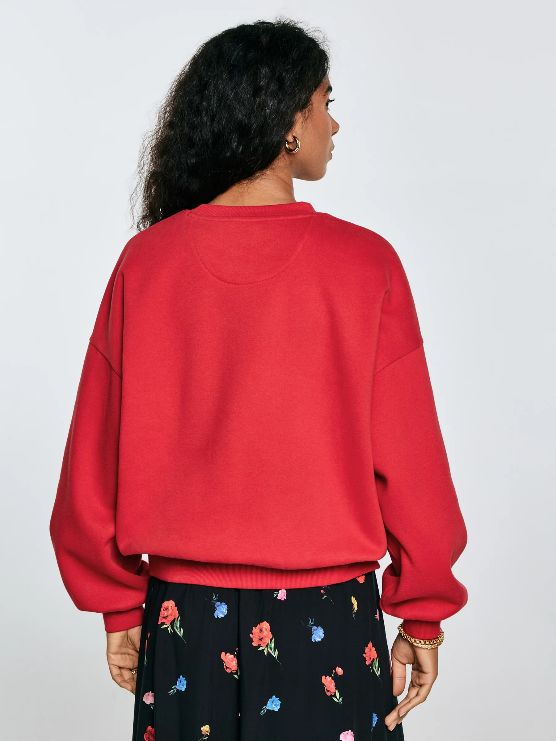 Bluza damska z niewielkim haftem czerwona Marika 603