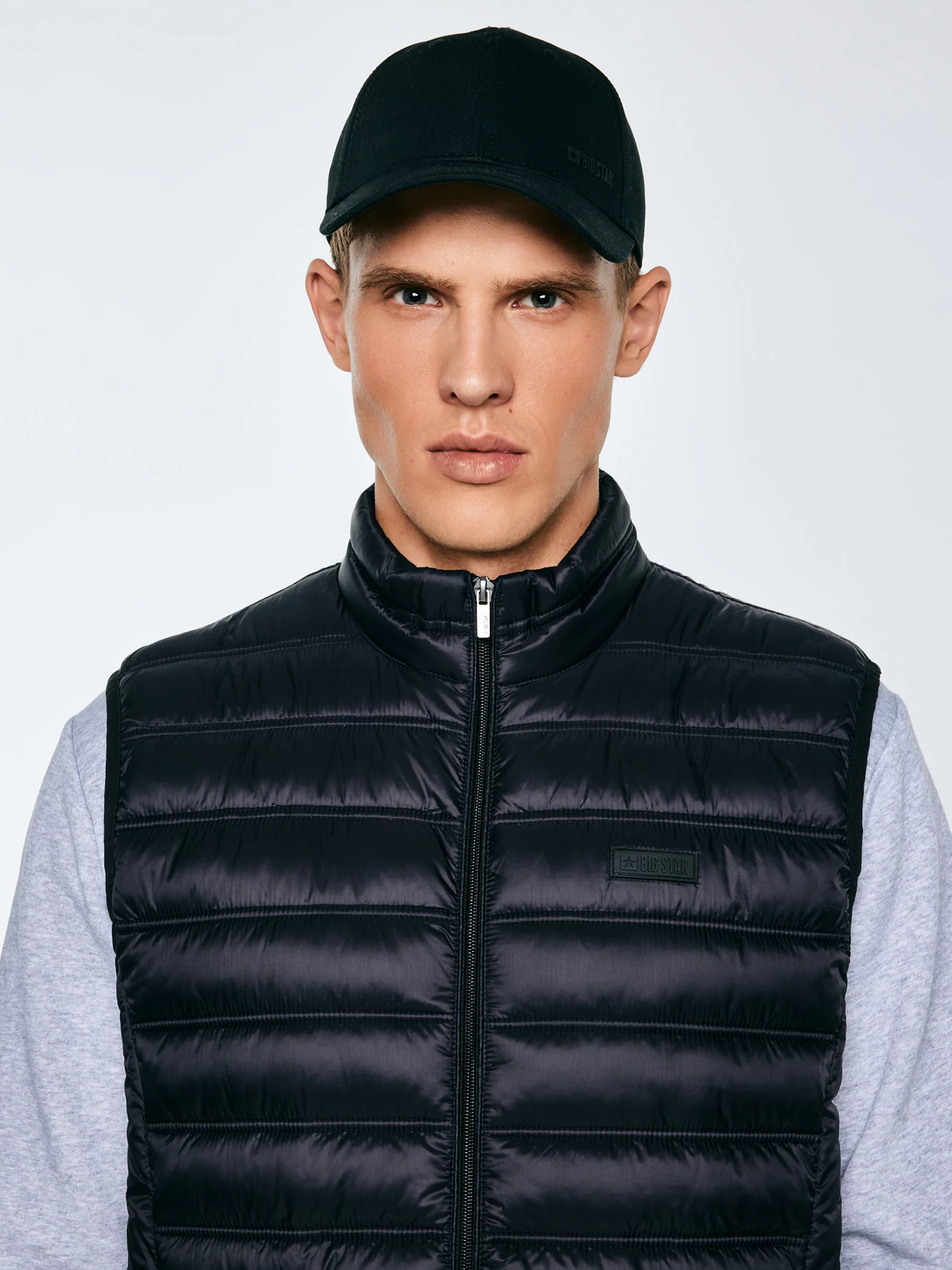 Kamizelka męska pikowana czarna Jaxoon 906