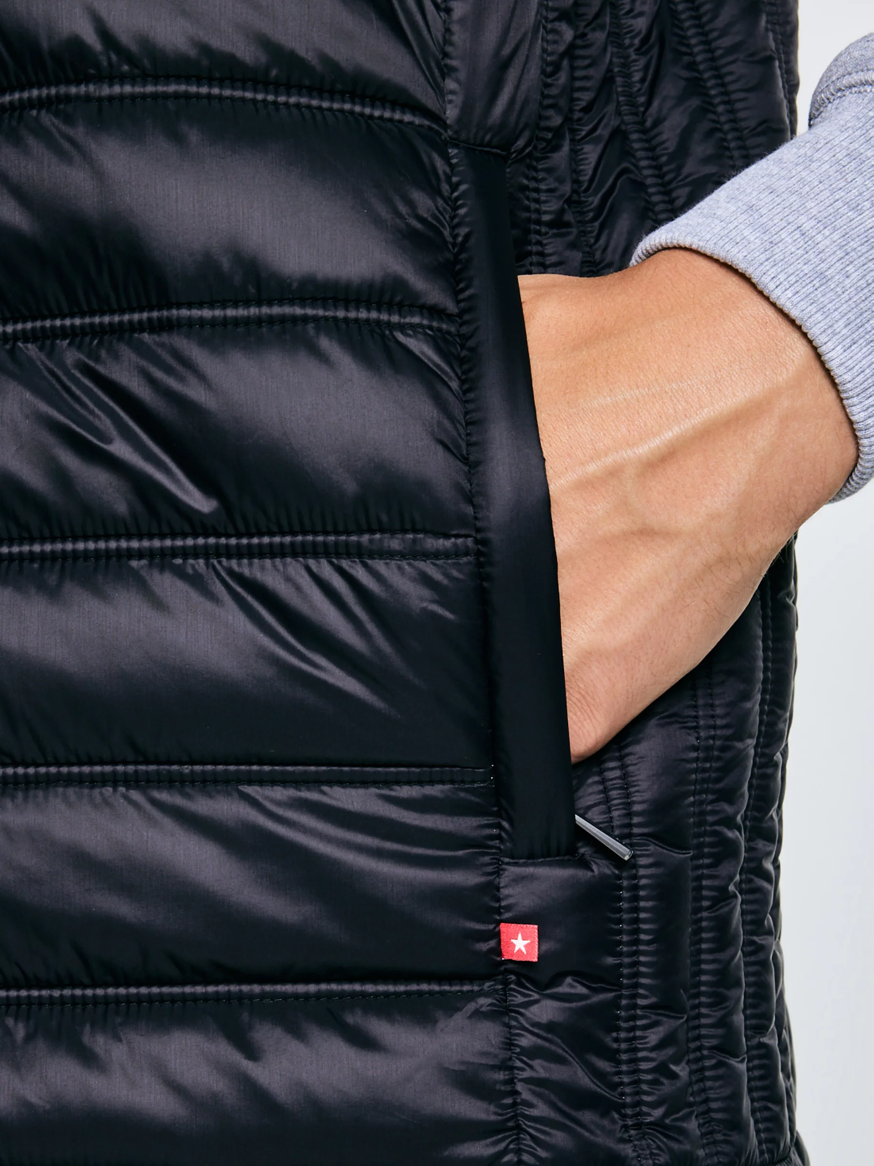 Kamizelka męska pikowana czarna Jaxoon 906