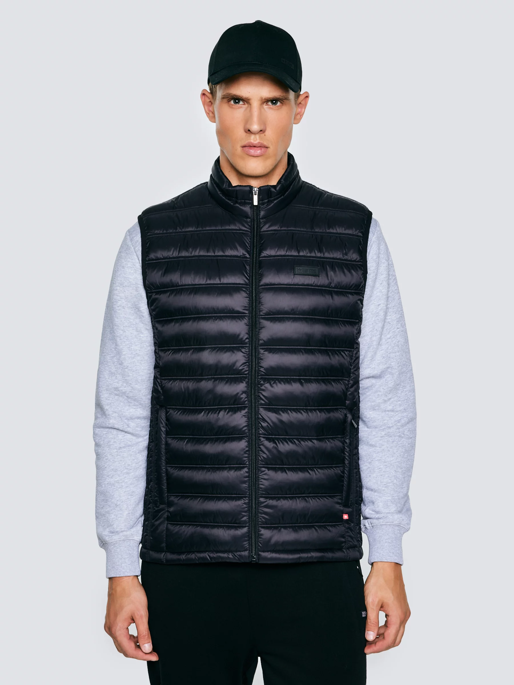 Kamizelka męska pikowana czarna Jaxoon 906