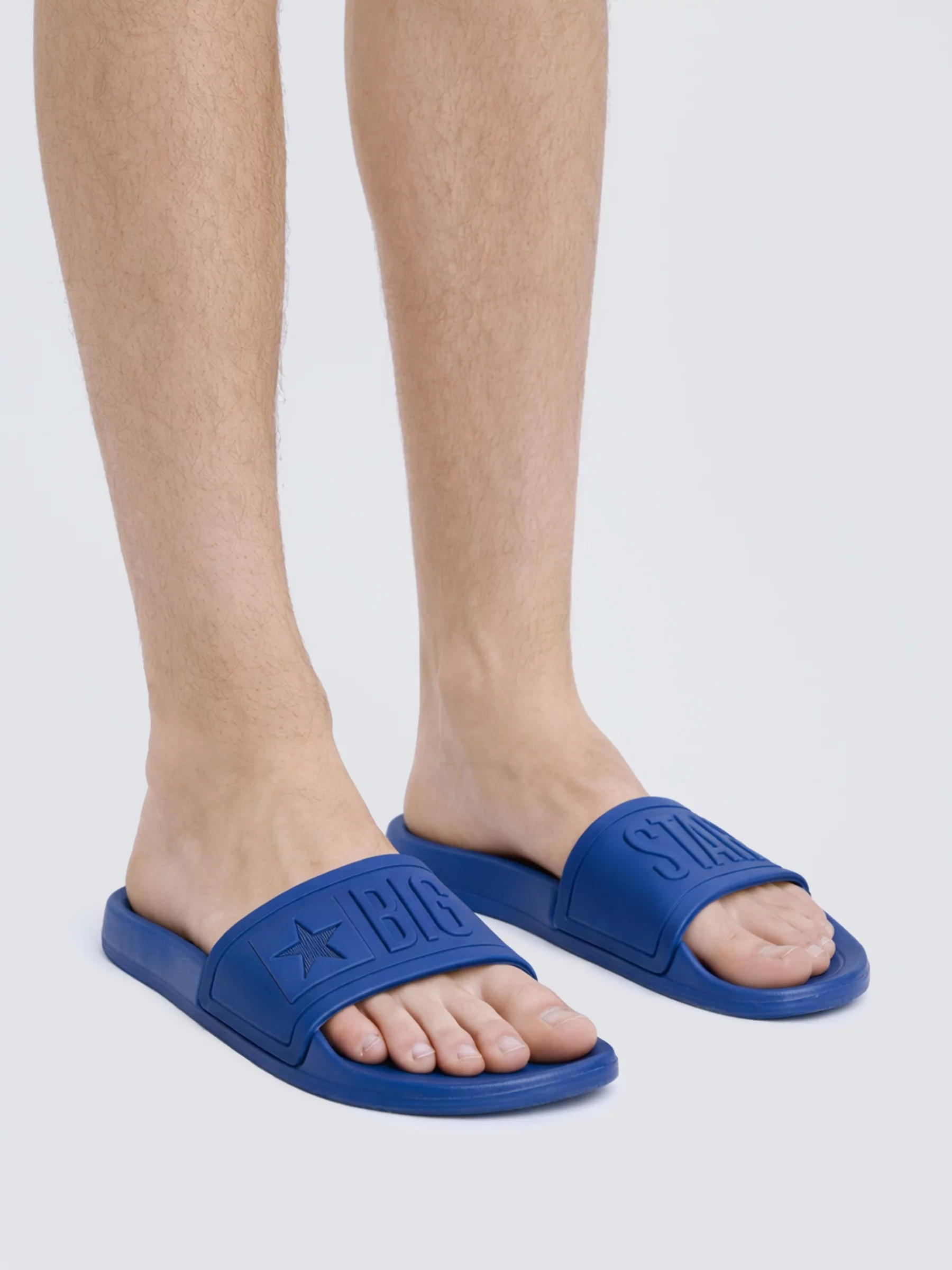 Klapki męskie plażowe granatowe DD174688 470