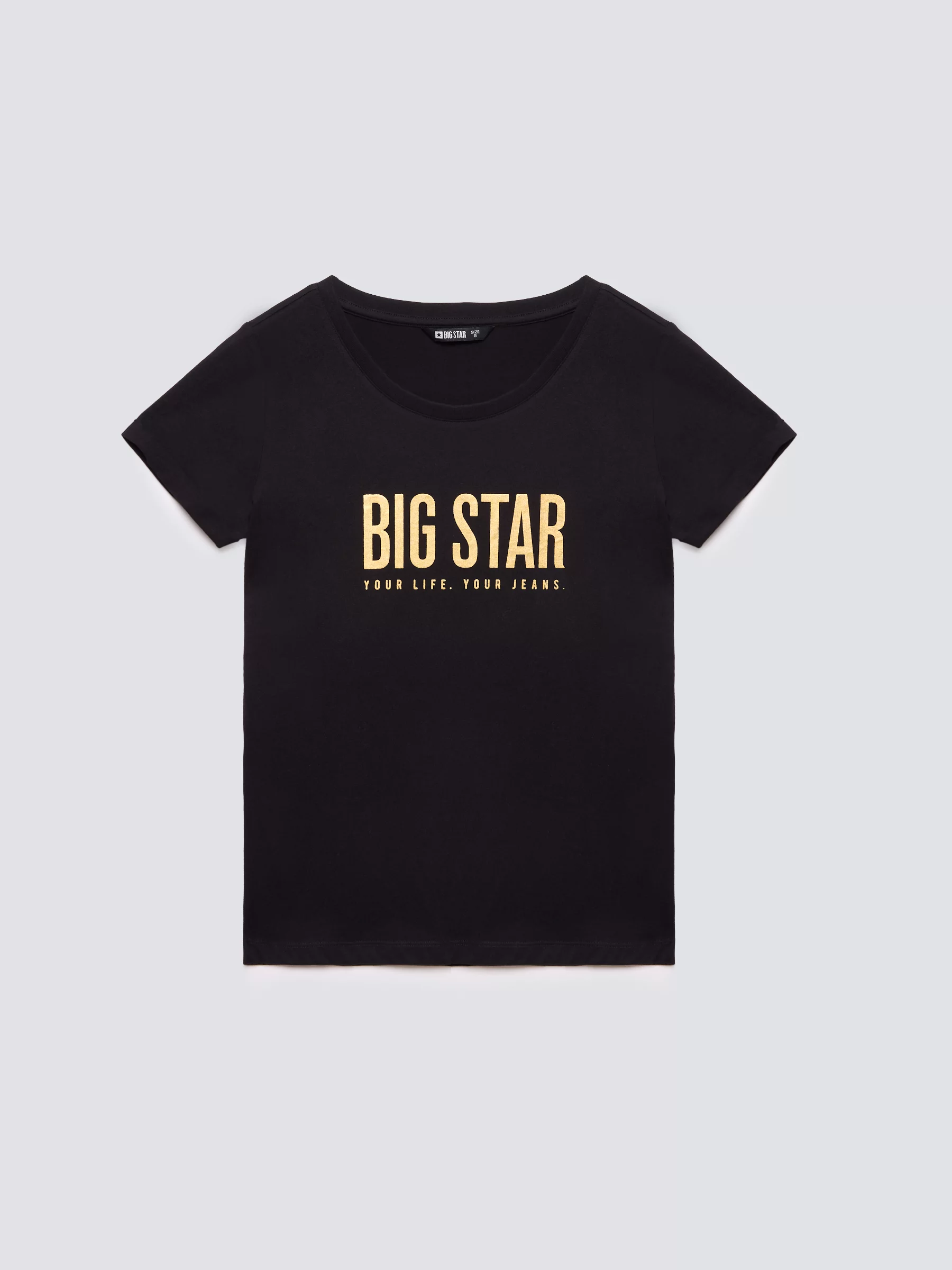 Koszulka damska z logo BIG STAR czarna Betta 906