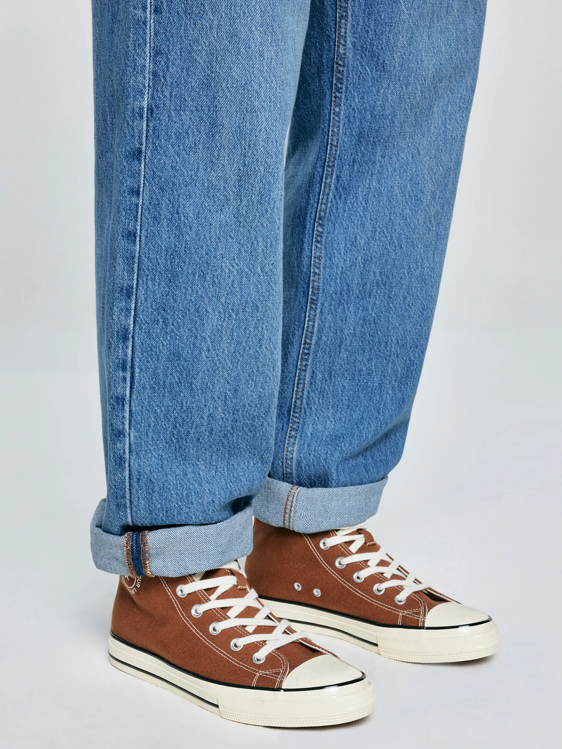 Trampki męskie wysokie brązowe SS174289 802