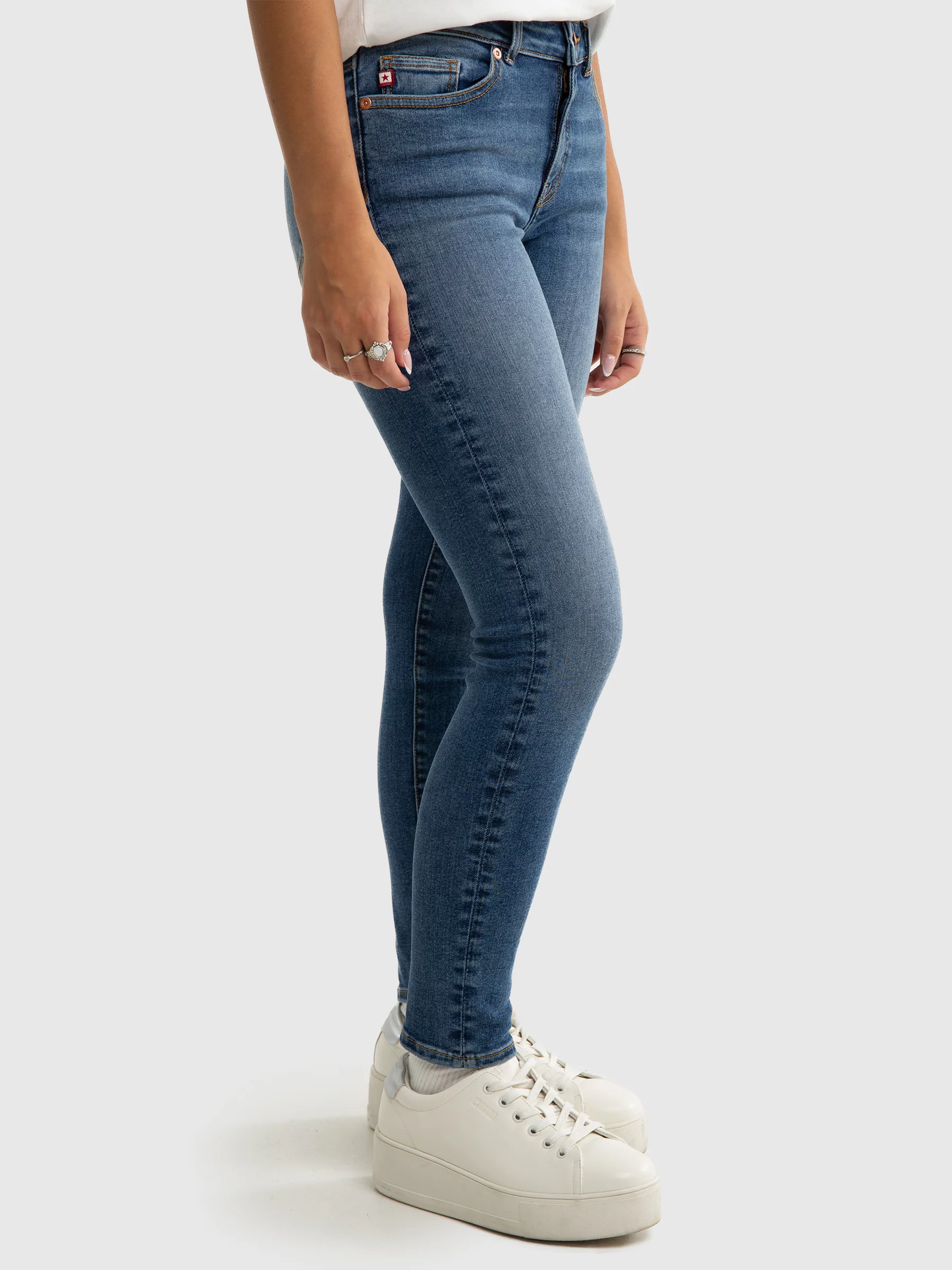 Jeansy dziewczęce skinny niebieskie Layla 533