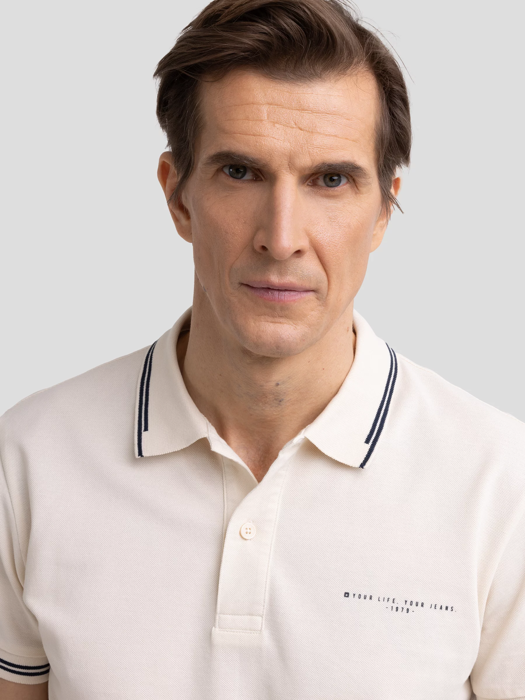 Koszulka męska polo kremowa Wladym 103