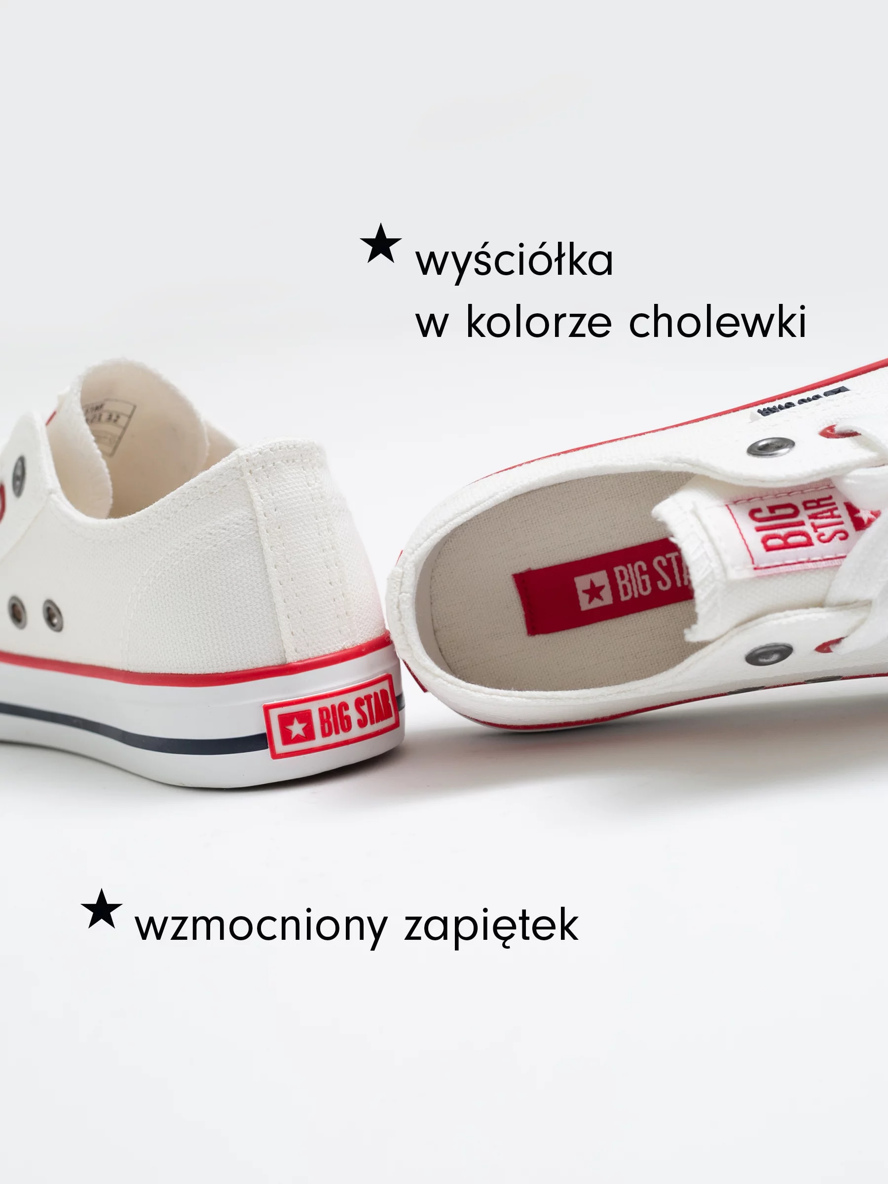 Trampki dziecięce niskie białe JJ374400 101