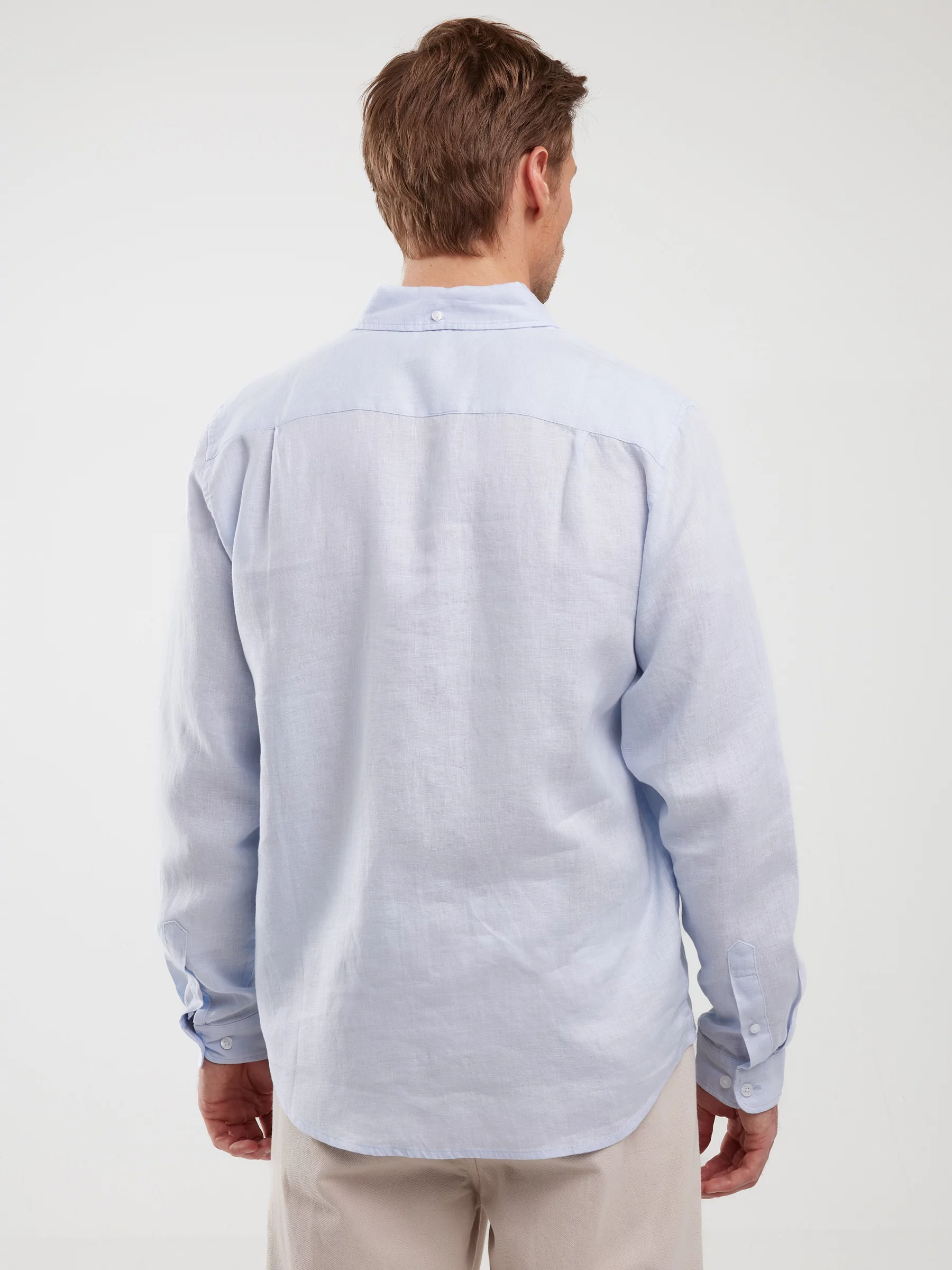 Lniana koszula męska błękitna Jianis 400