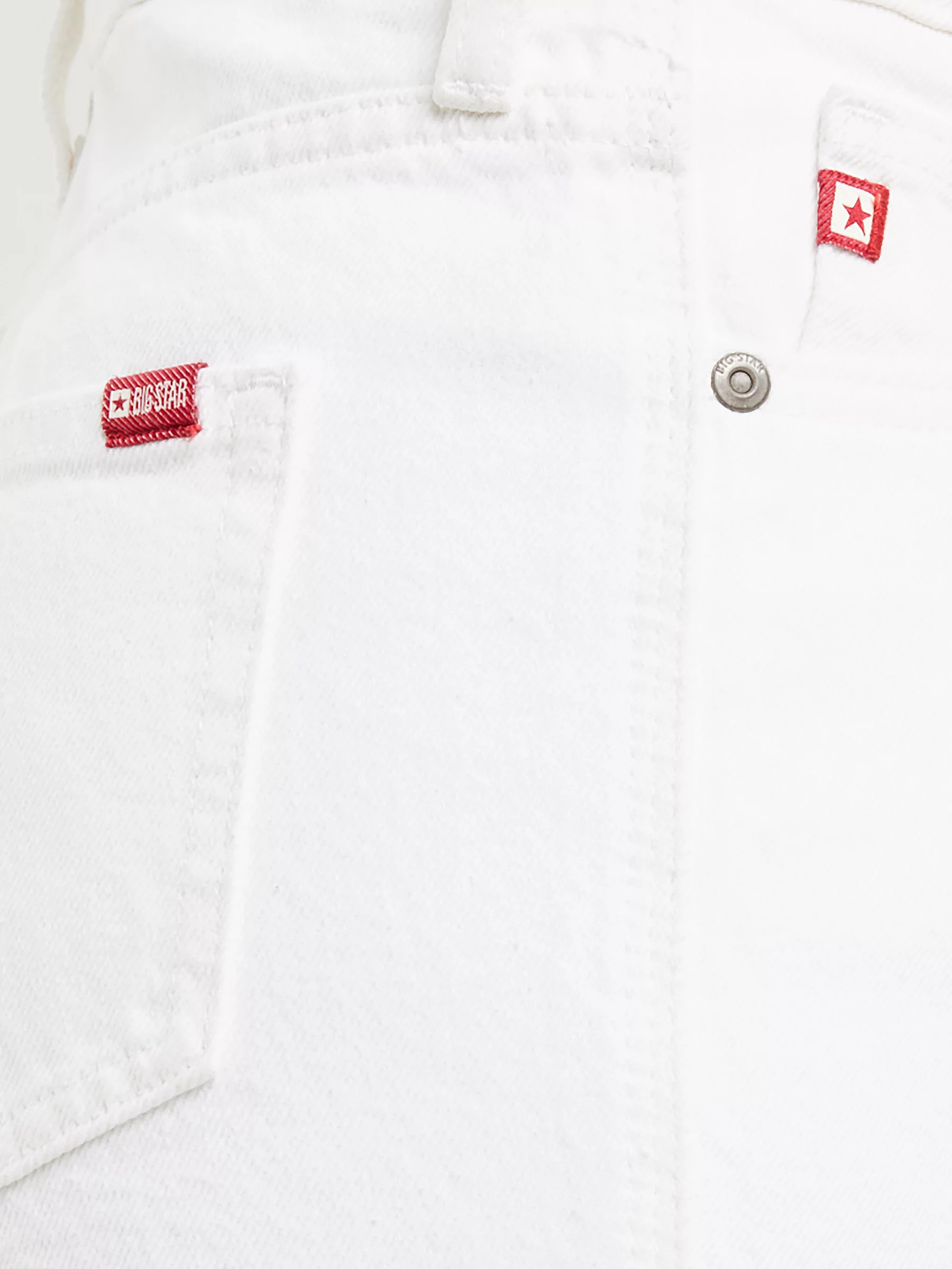 Jeansy damskie z prostą nogawką białe Winona 101