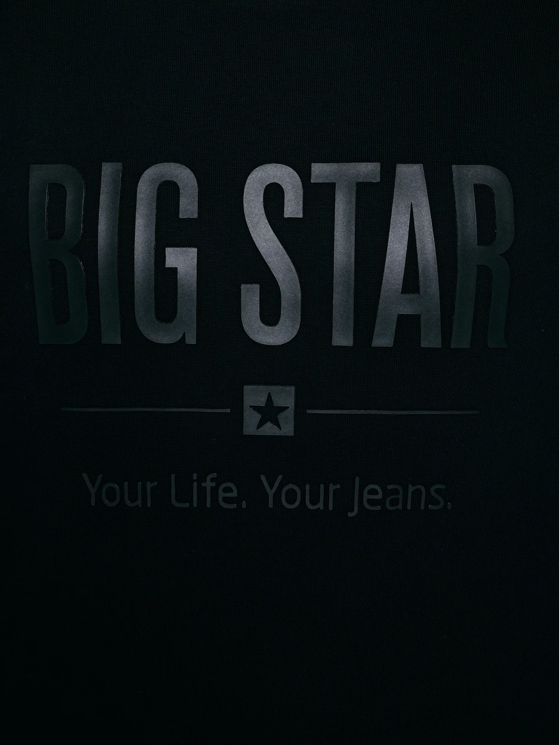 Bluza męska z nadrukiem czarna Ecodort 906