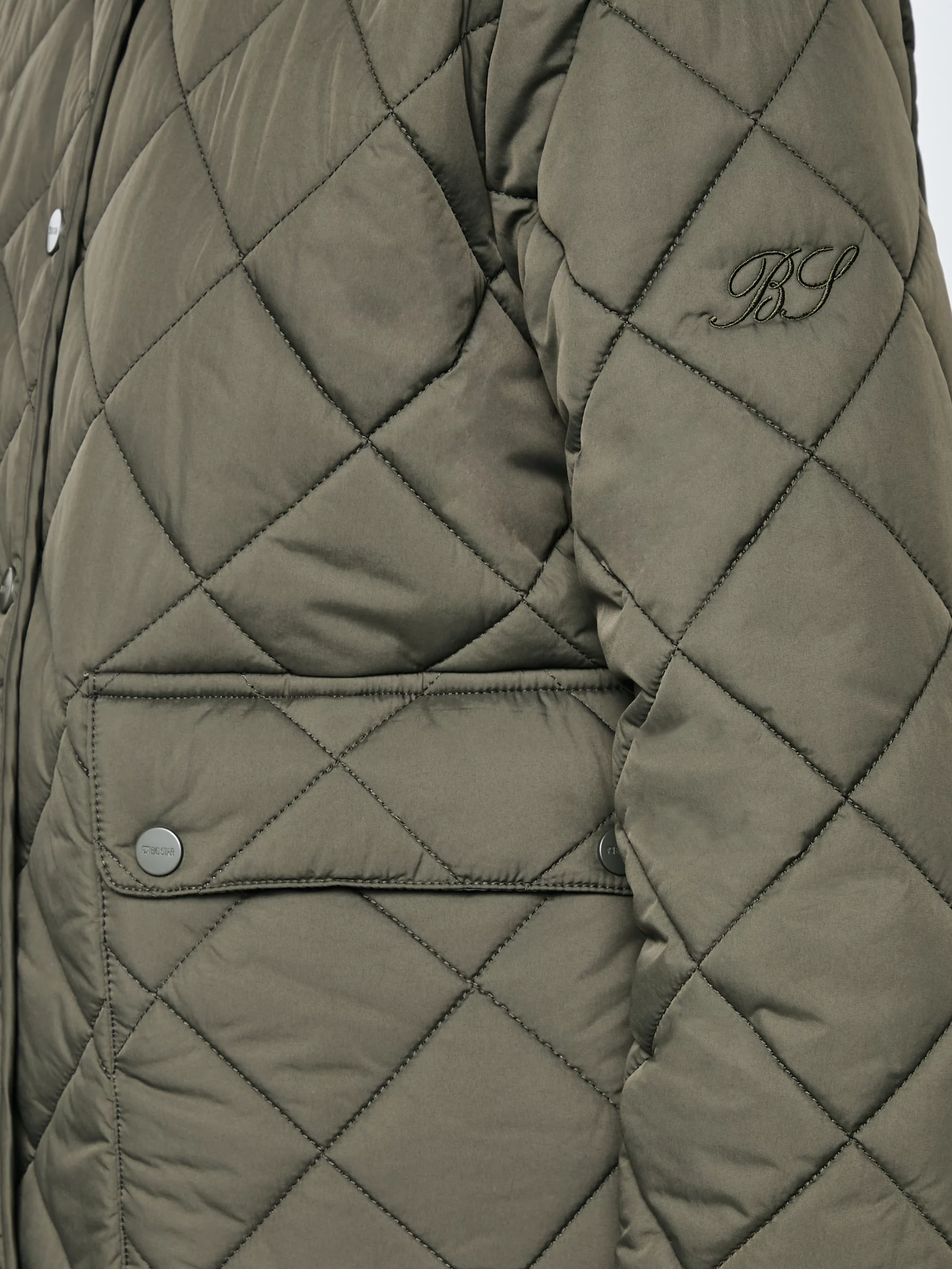 Kurtka damska bomber pikowana khaki Arona 303