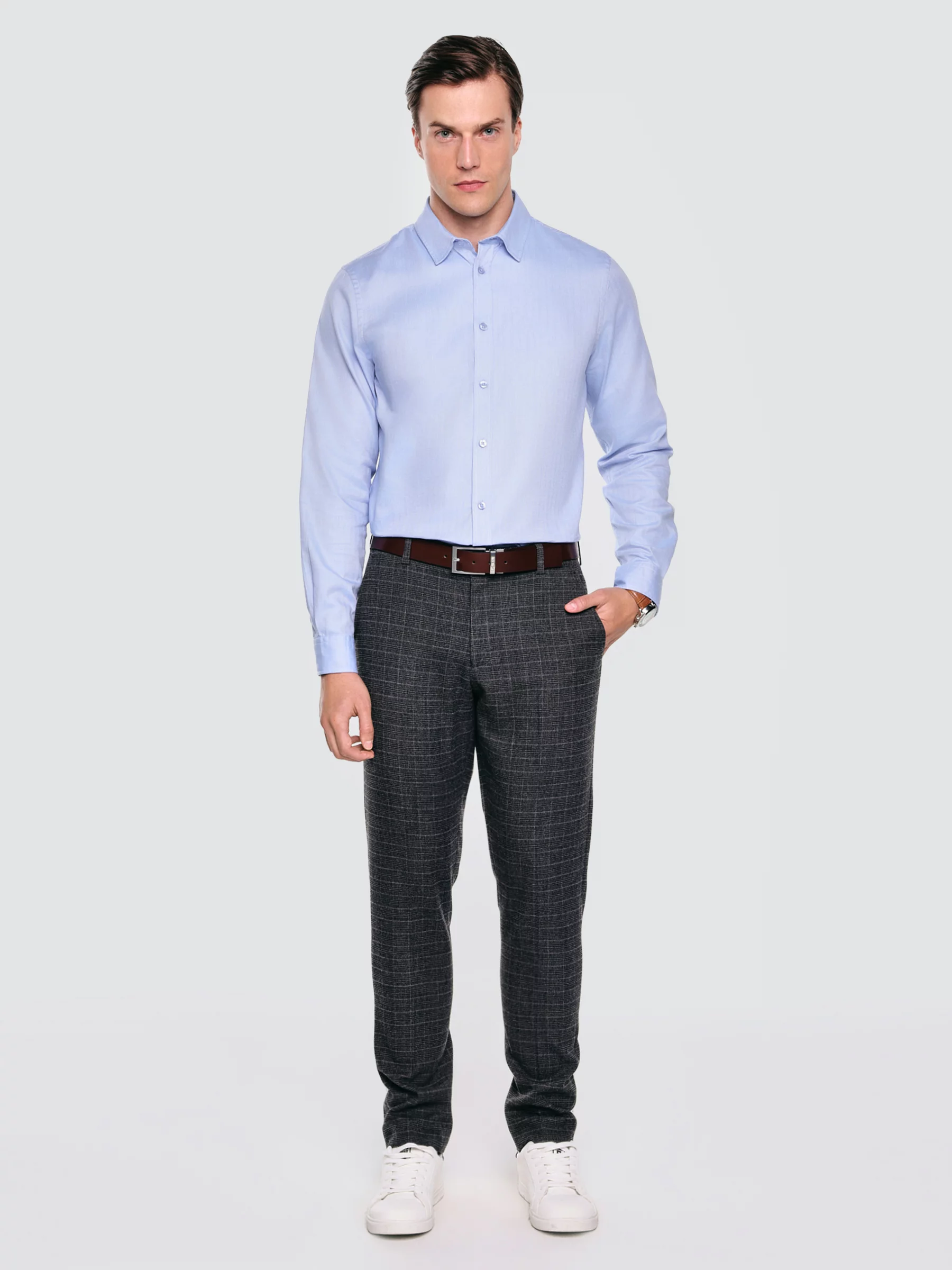Koszula męska bawełniana błękitna Guberno 400