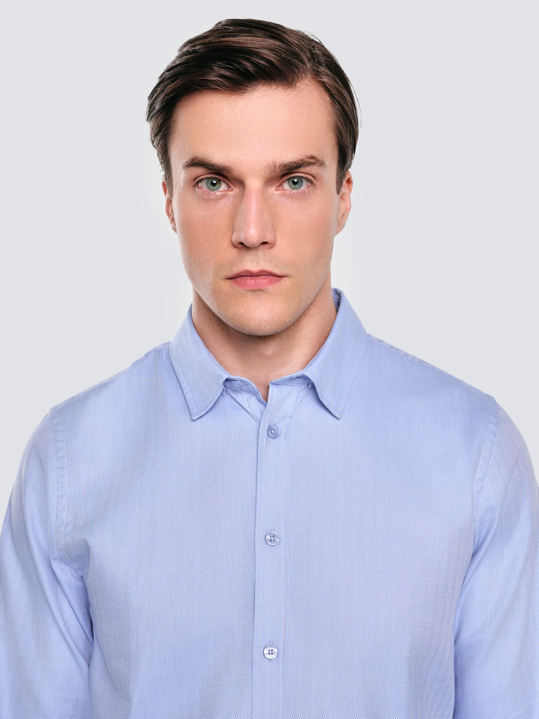 Koszula męska bawełniana błękitna Guberno 400