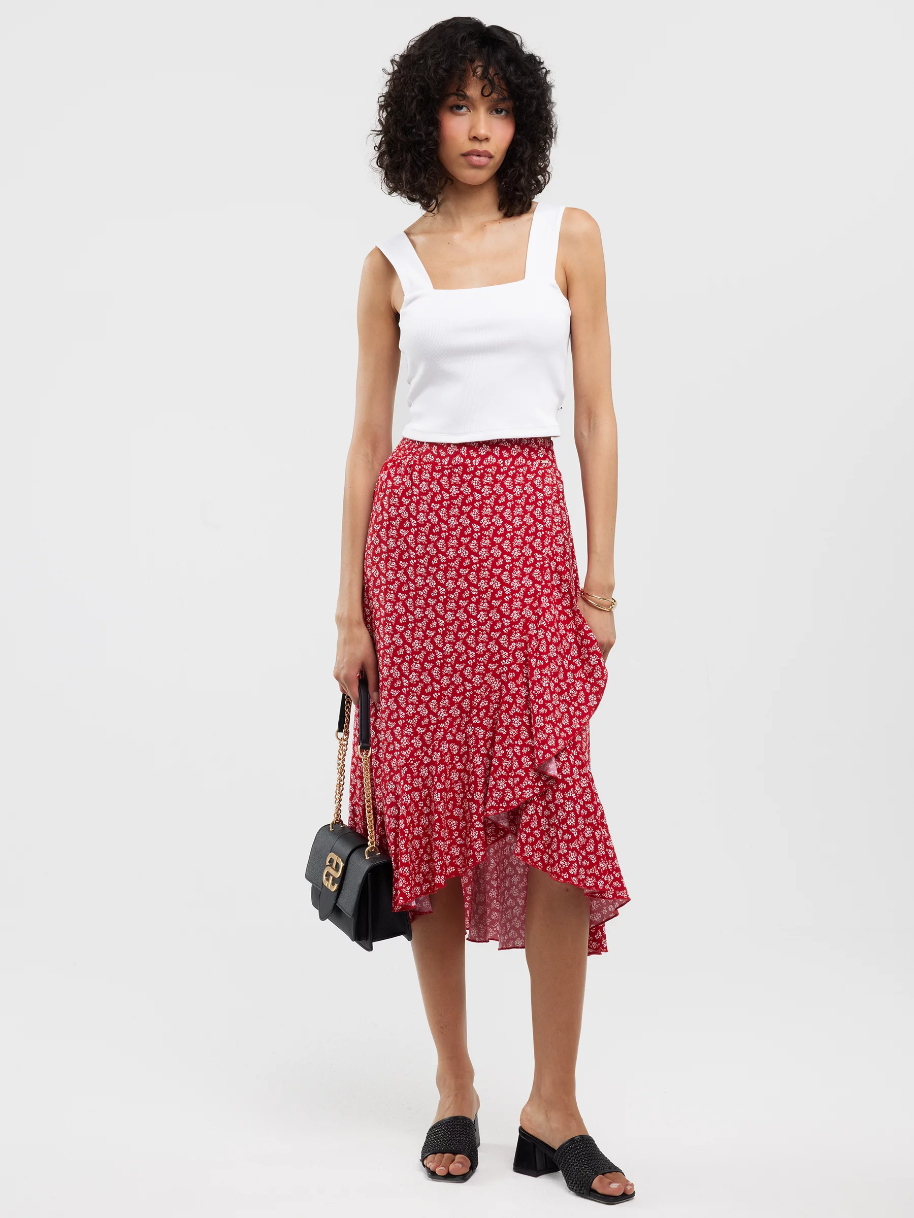 Top damski w prążek biały Serecona 101