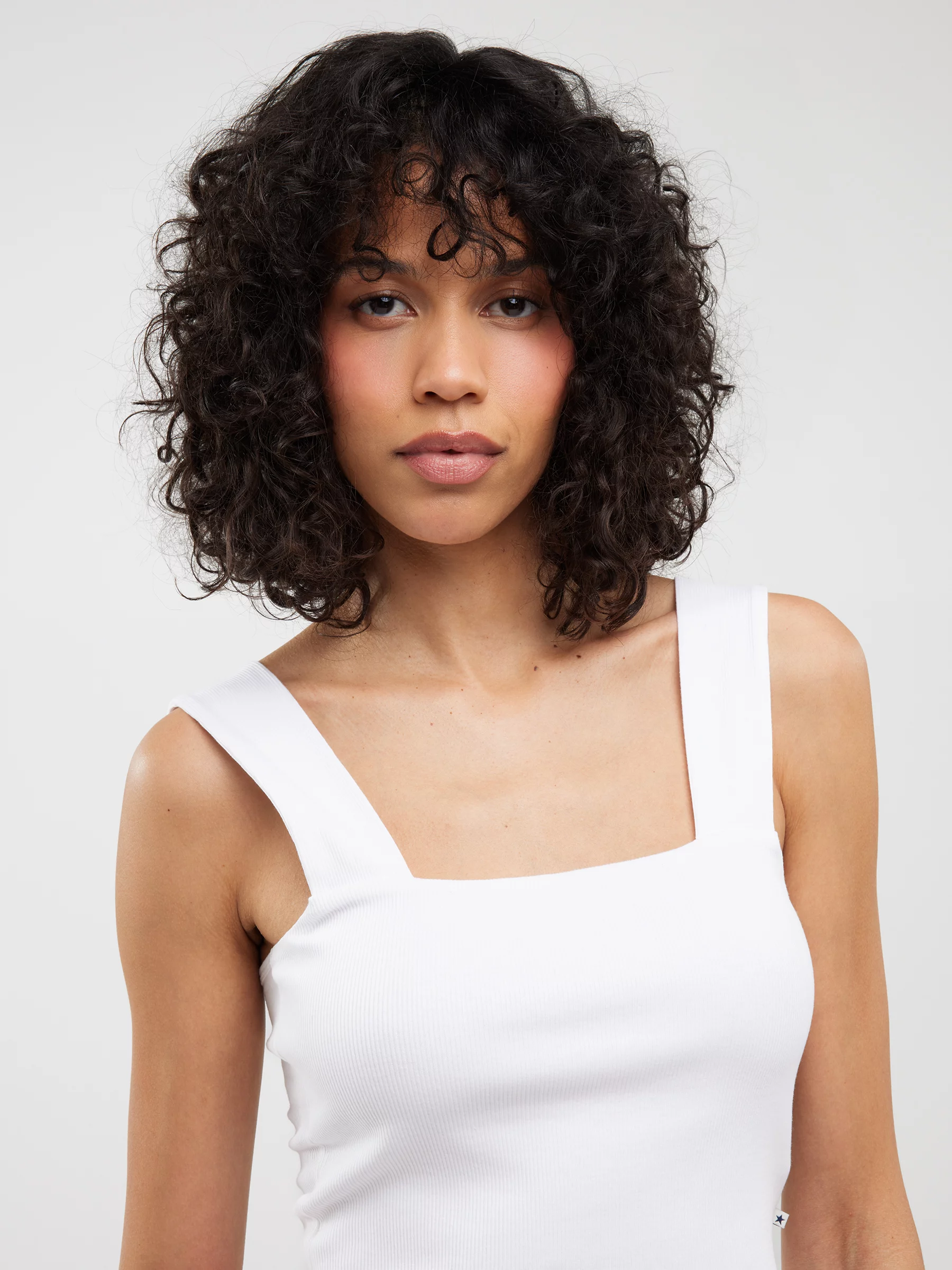 Top damski w prążek biały Serecona 101