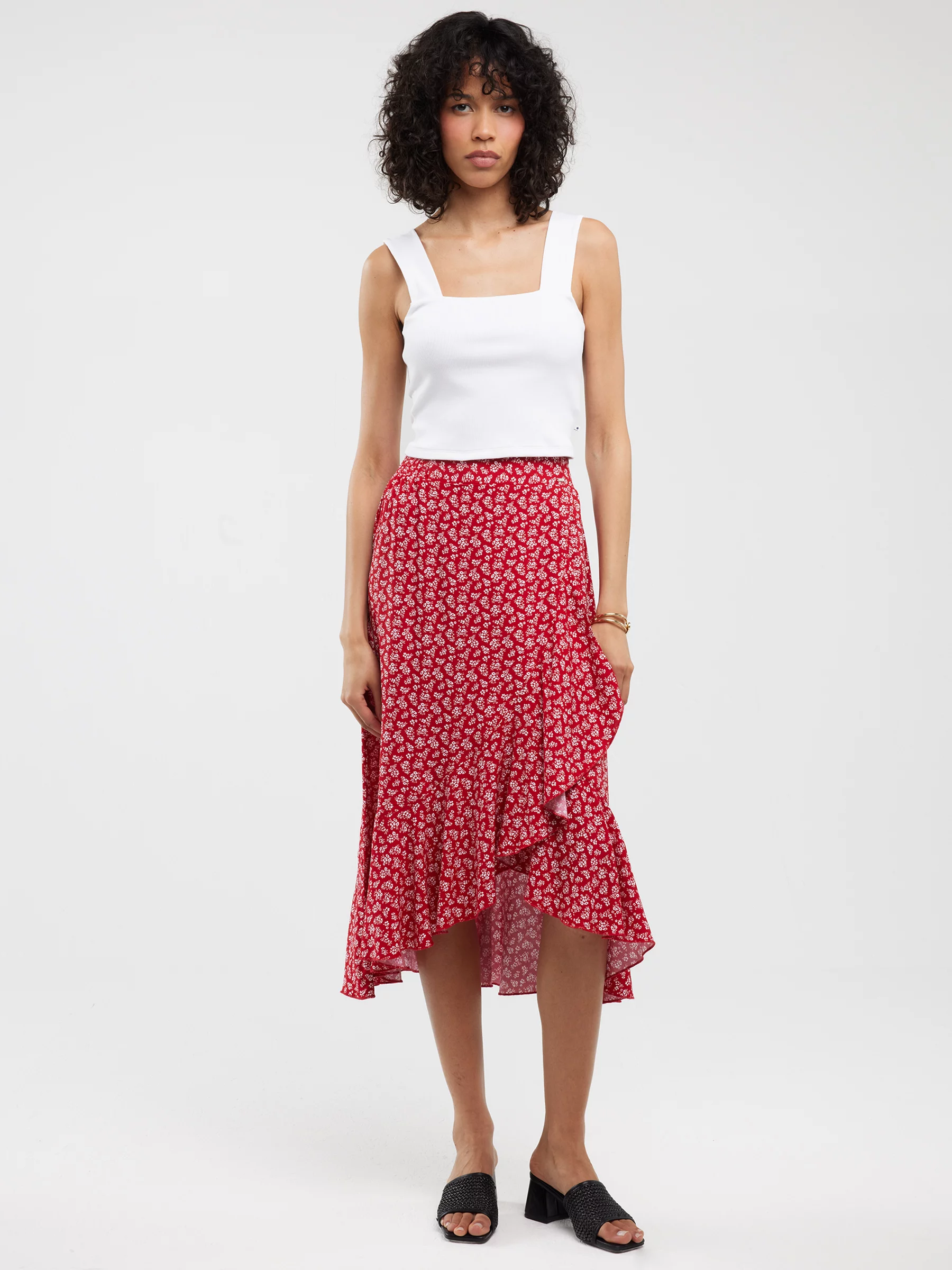 Top damski w prążek biały Serecona 101