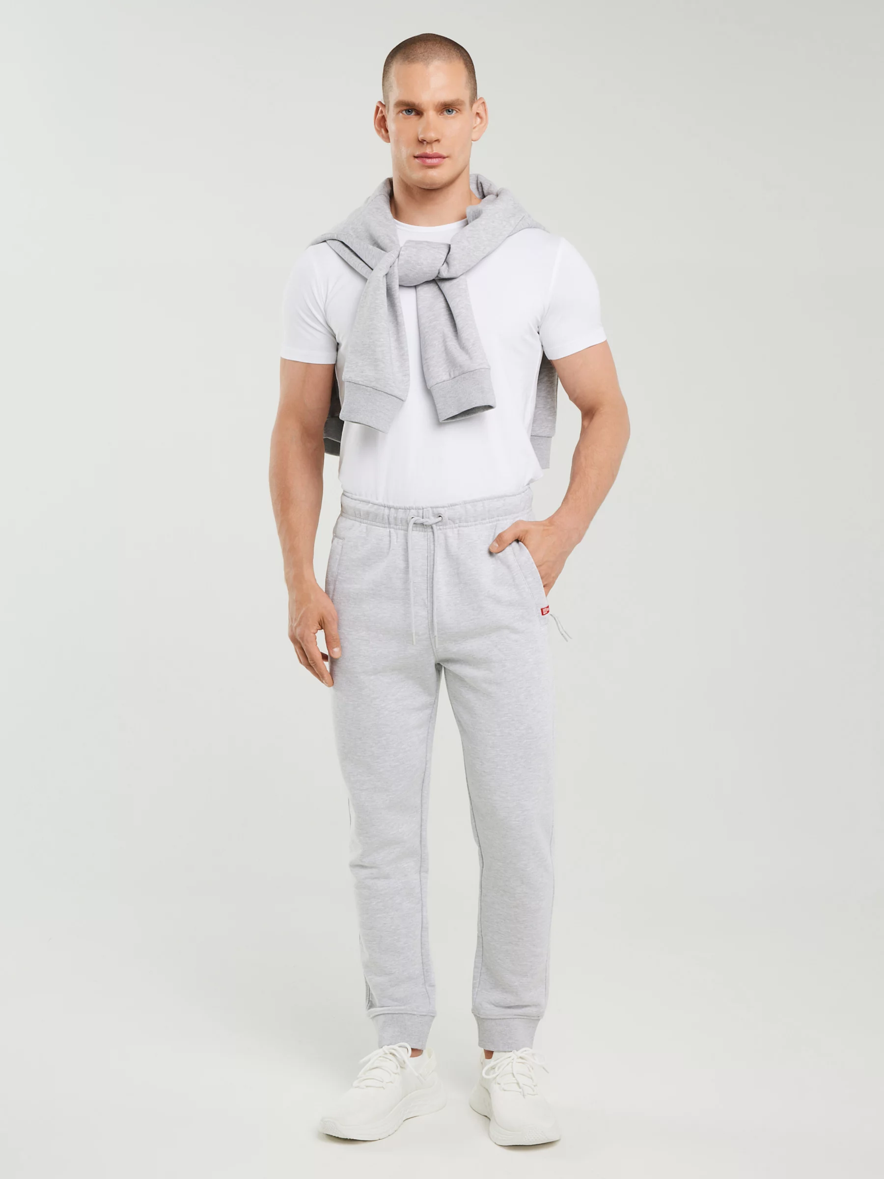 Spodnie męskie dresowe szare Pylyp 901