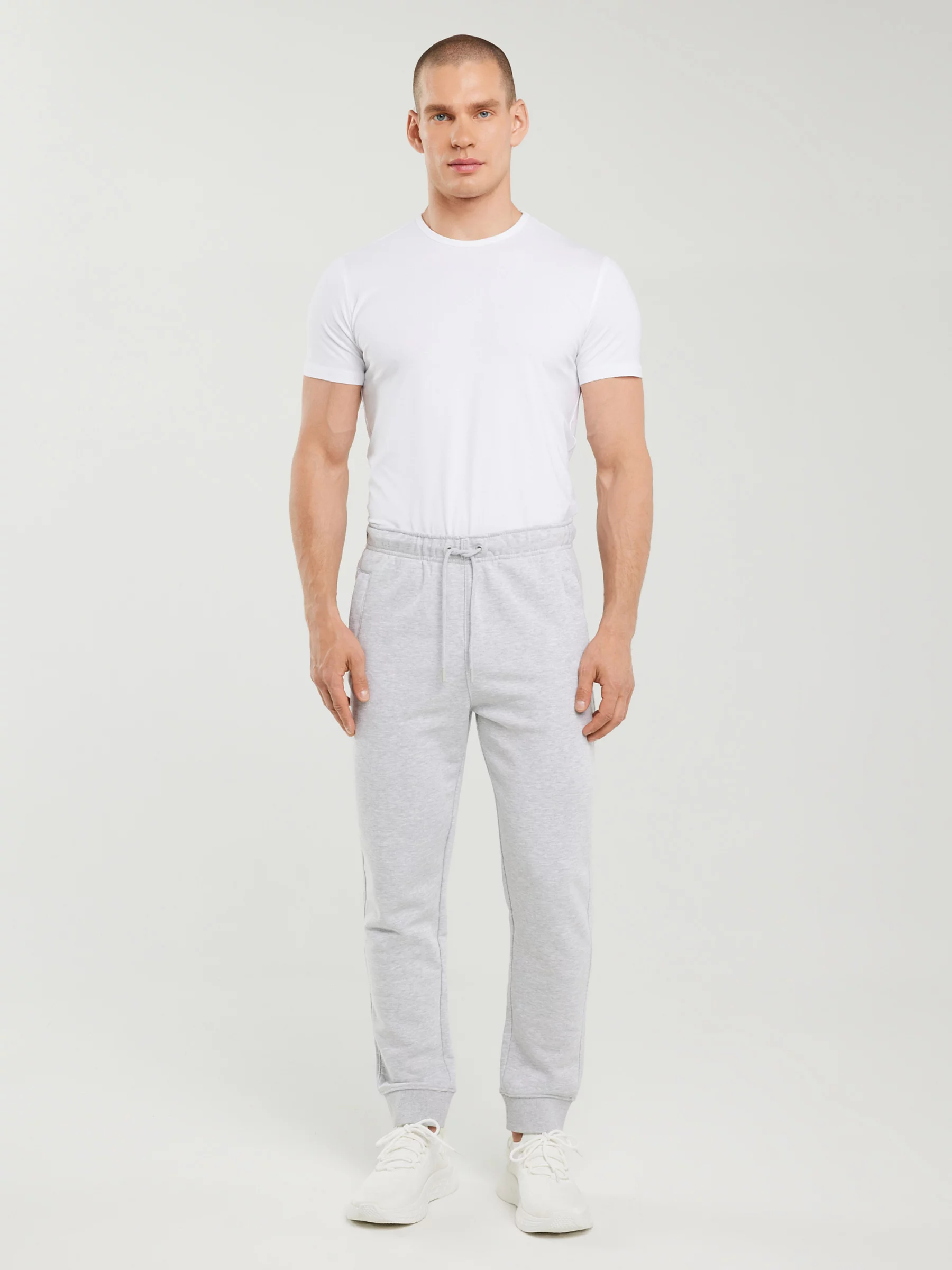 Spodnie męskie dresowe szare Pylyp 901