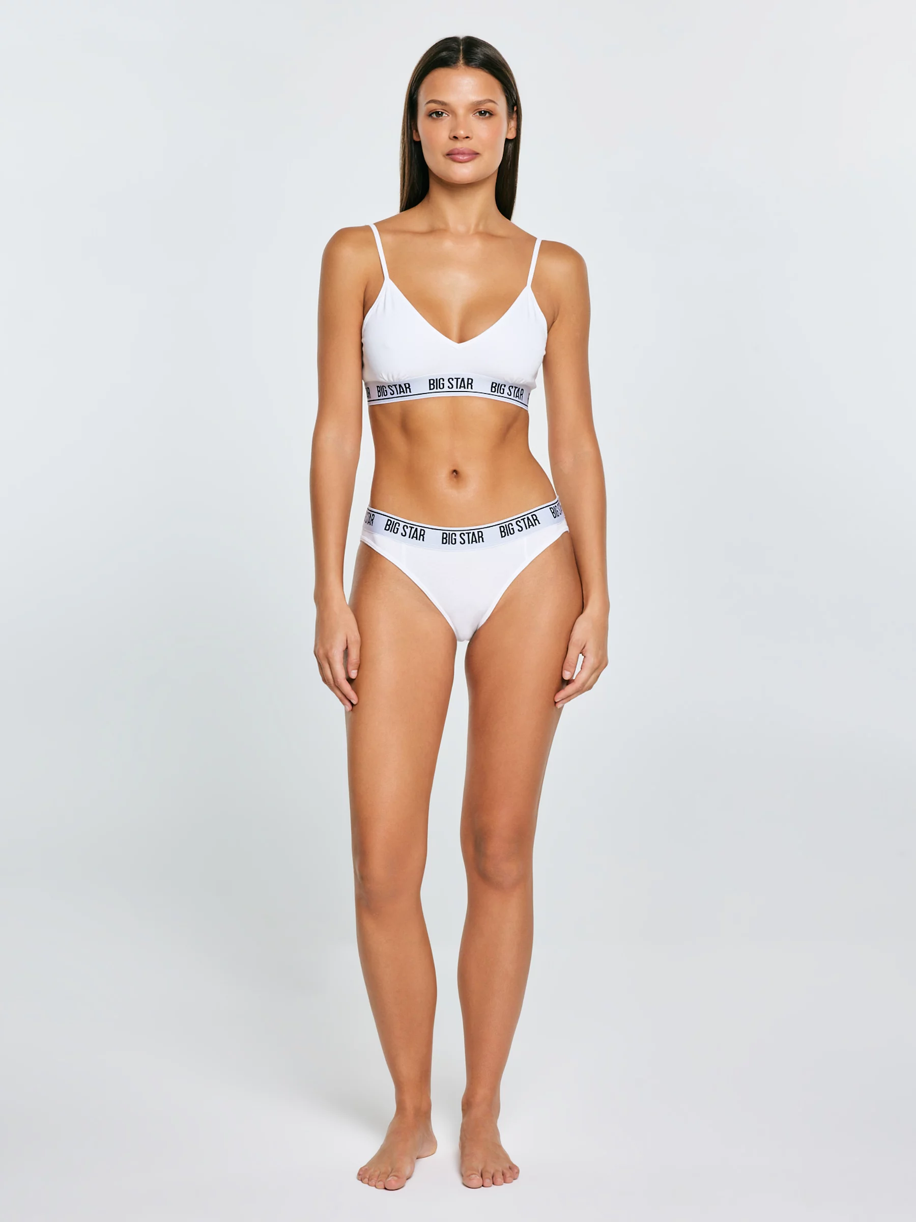 Biustonosz damski bawełniany biały Ardelia 101