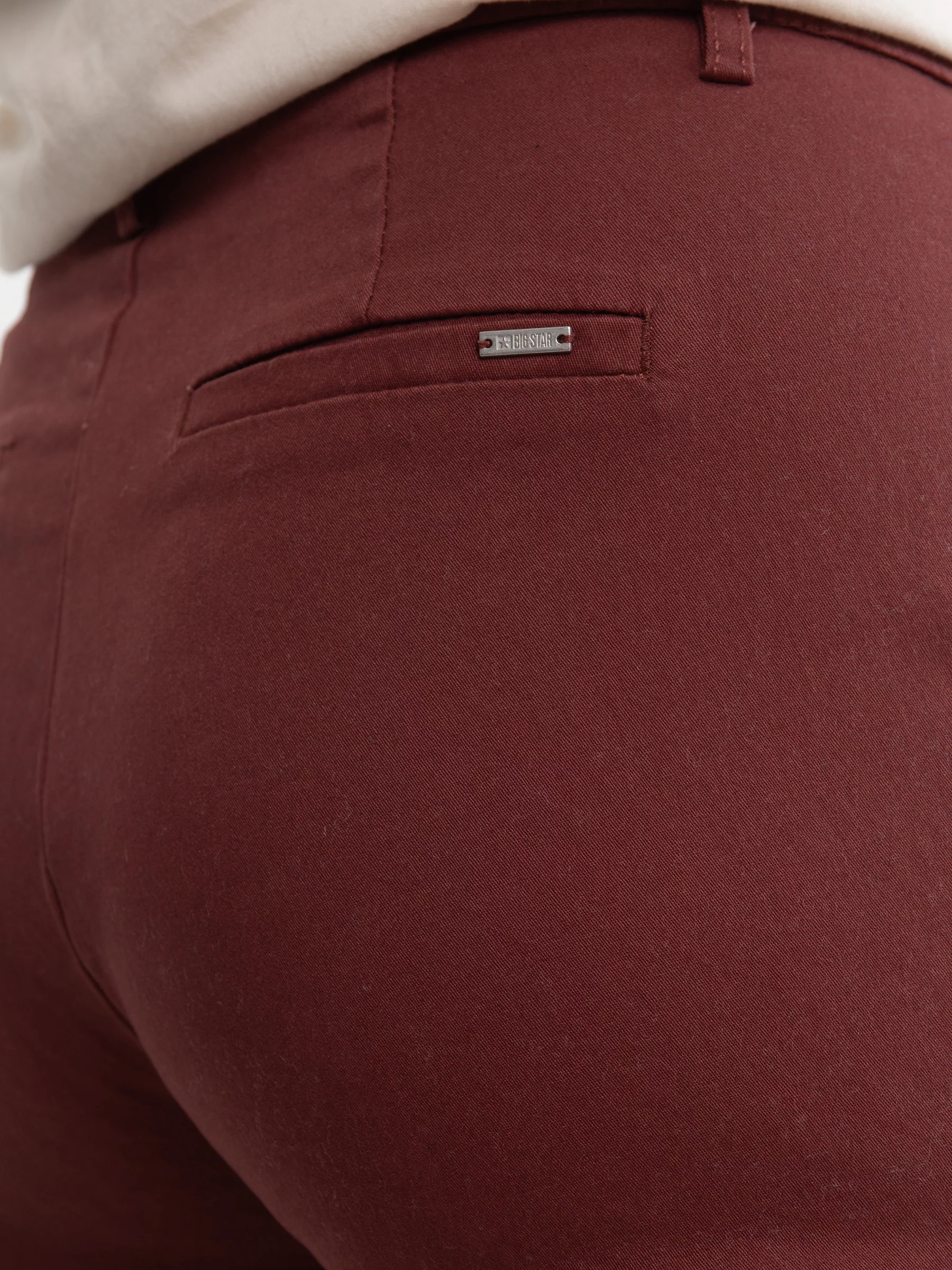 Spodnie damskie chinosy bordowe Danai 604