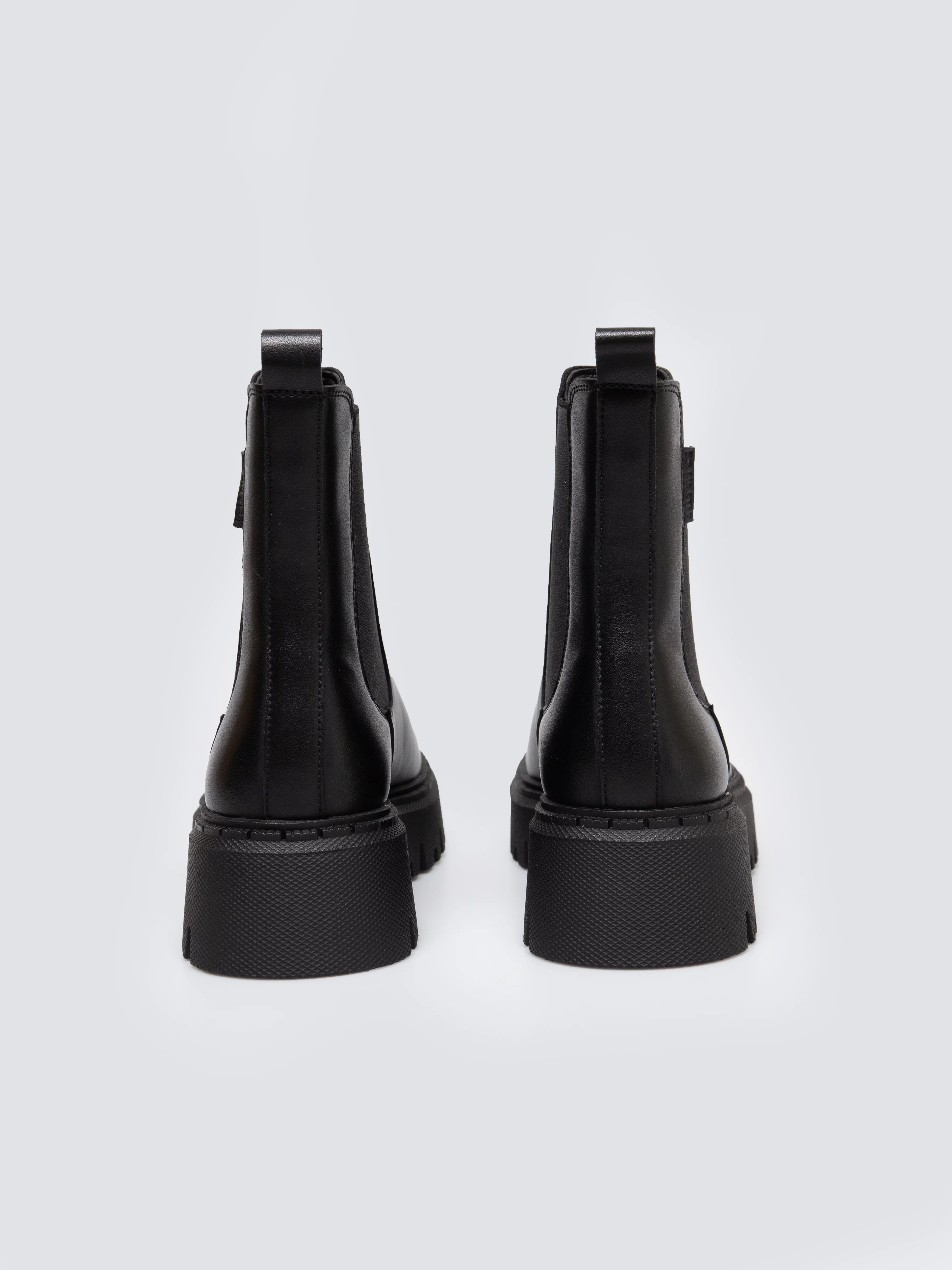 Botki damskie ze skóry naturalnej czarne SS274314 906