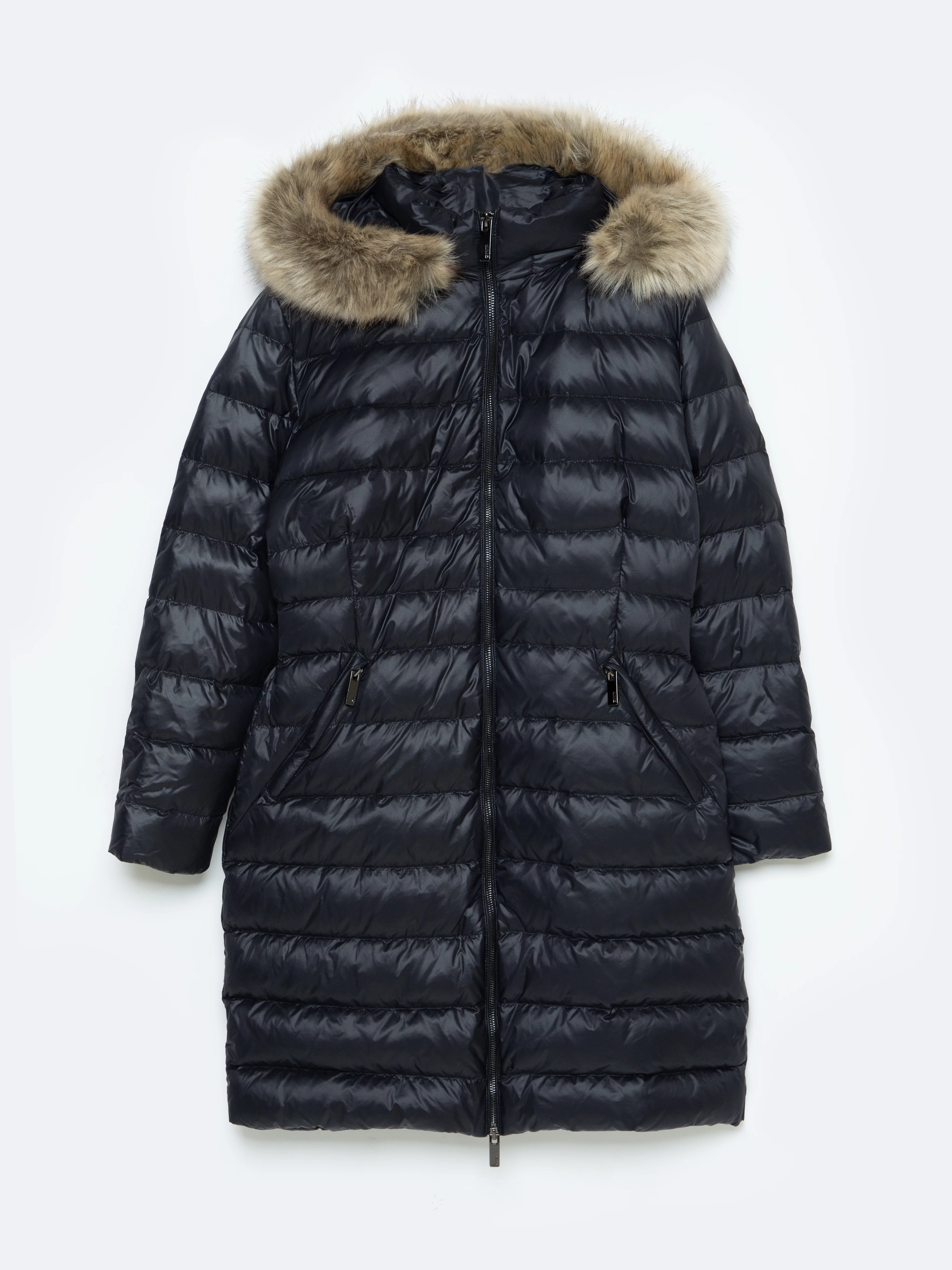 Płaszcz damski puchowy pikowany czarny Rosabel 906