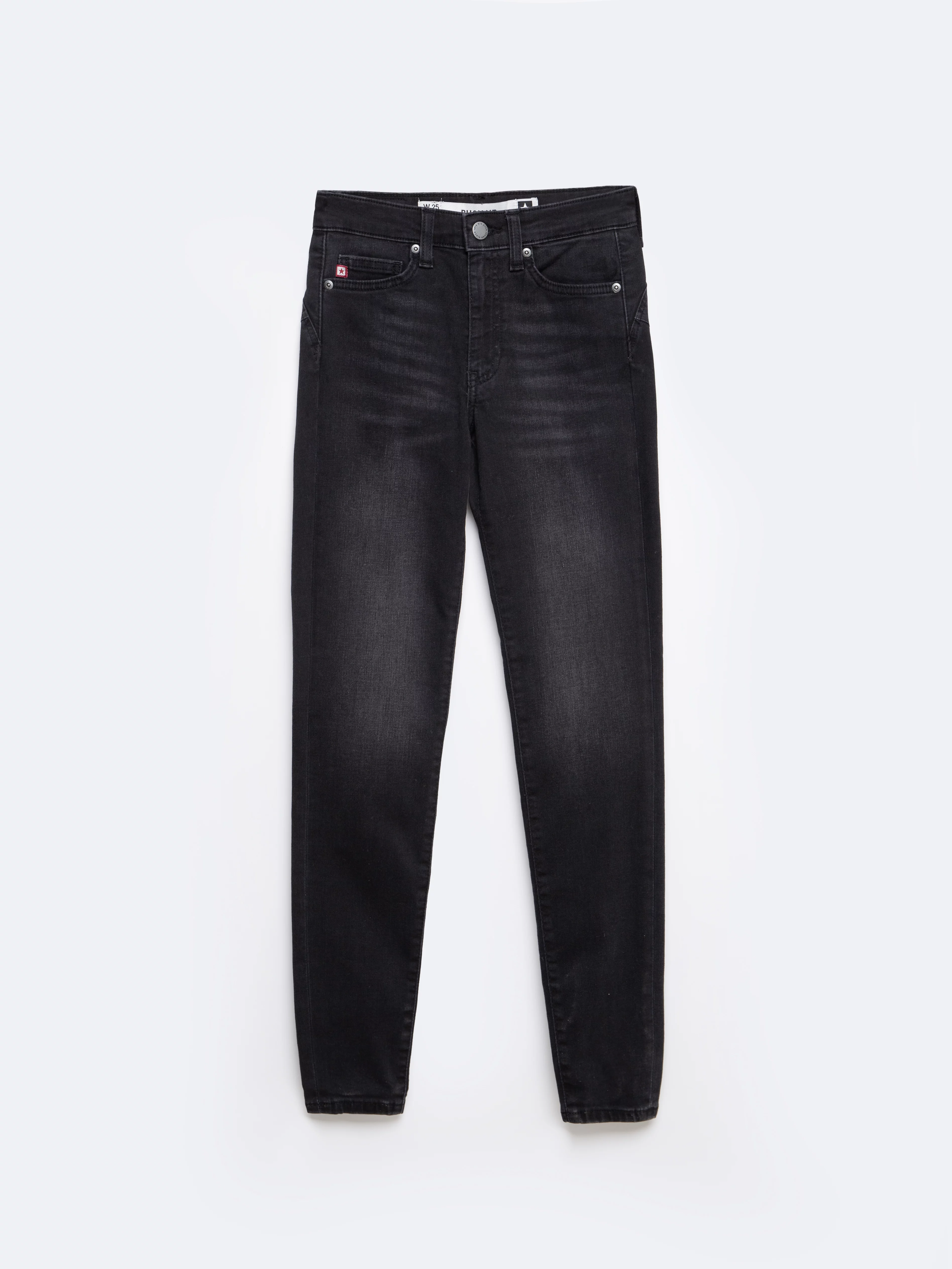 Jeansy damskie push up z wysokim stanem szare Melinda High Waist 895