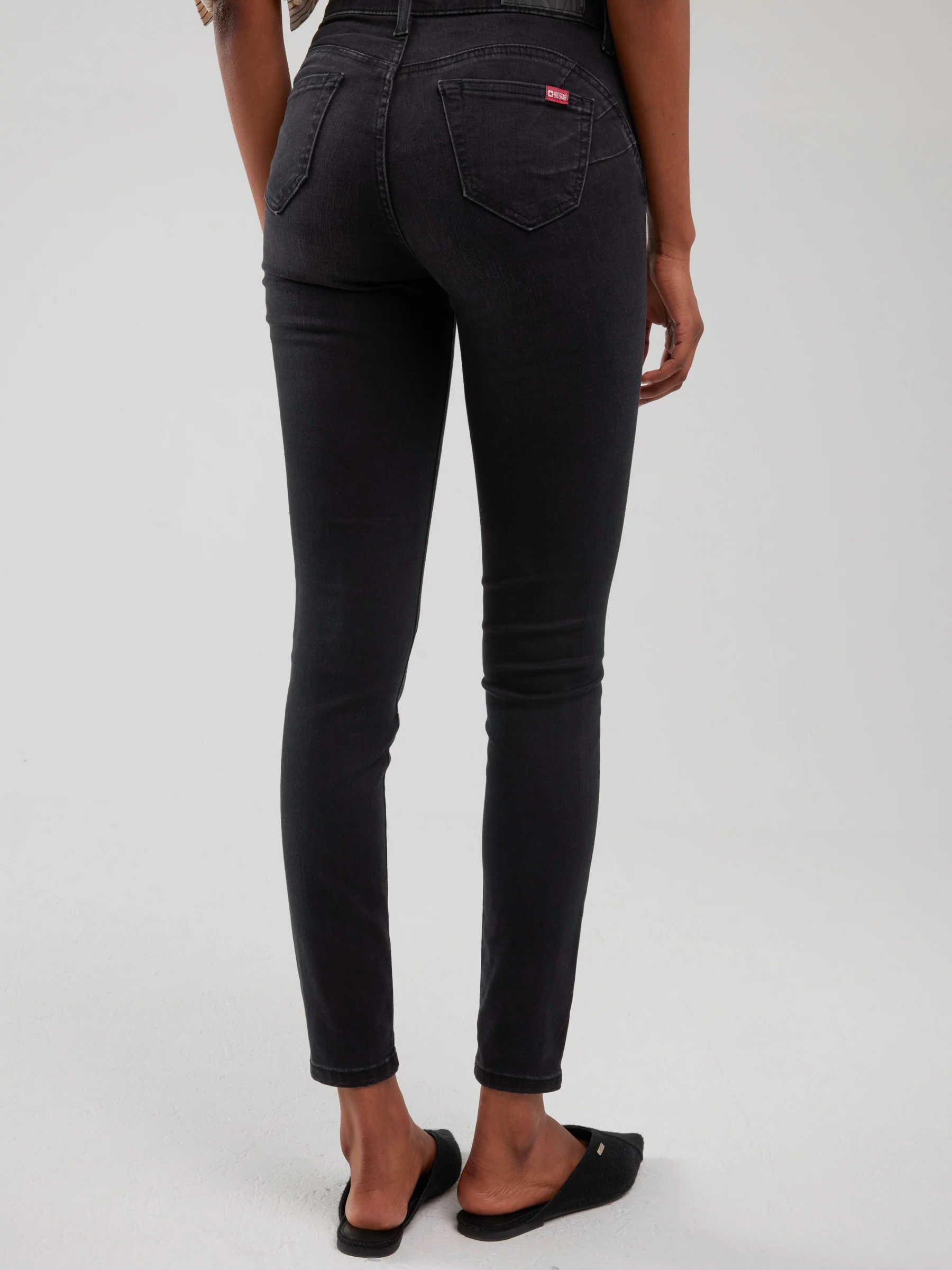 Jeansy damskie push up z wysokim stanem szare Melinda High Waist 895