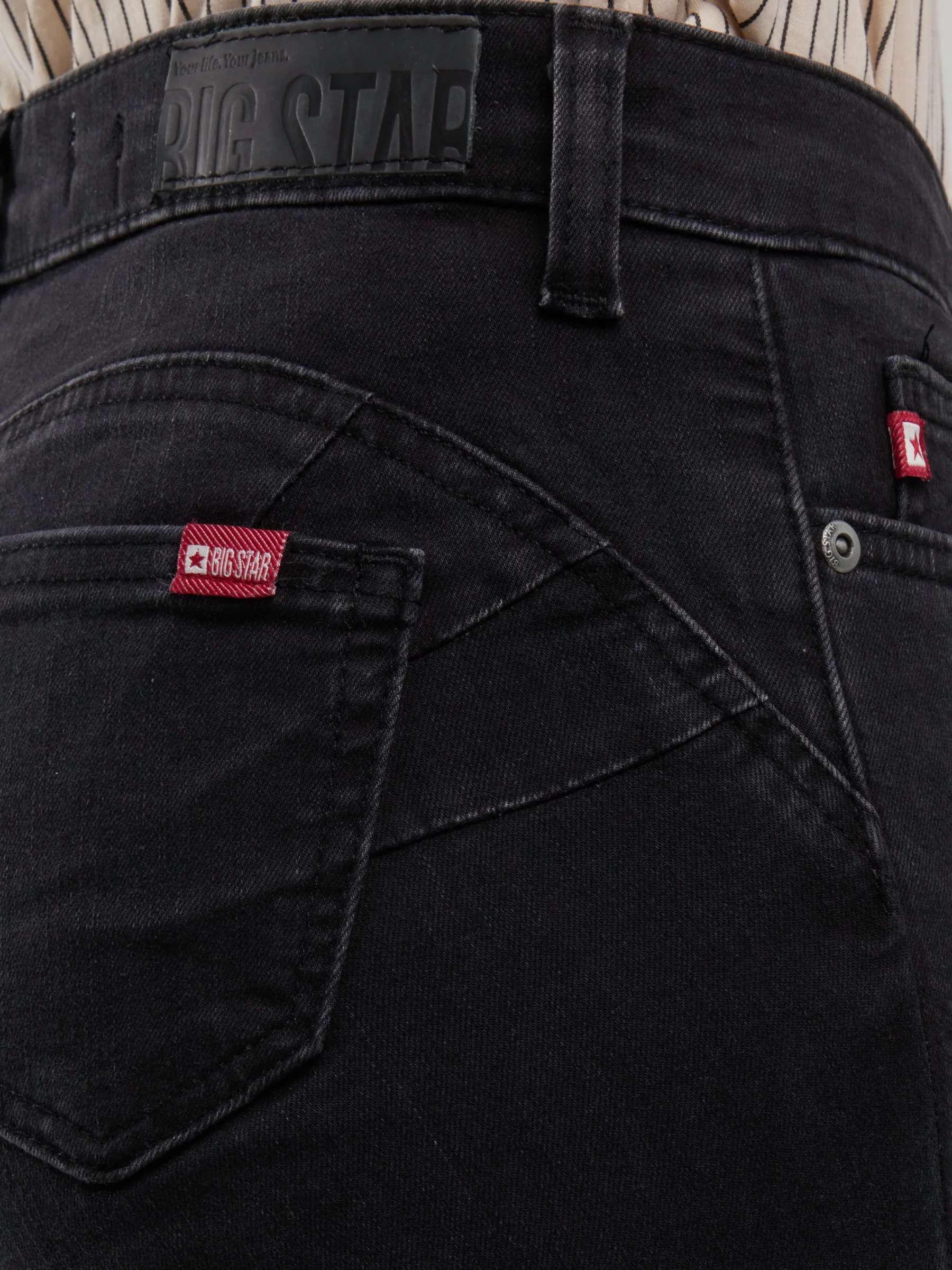 Jeansy damskie push up z wysokim stanem szare Melinda High Waist 895