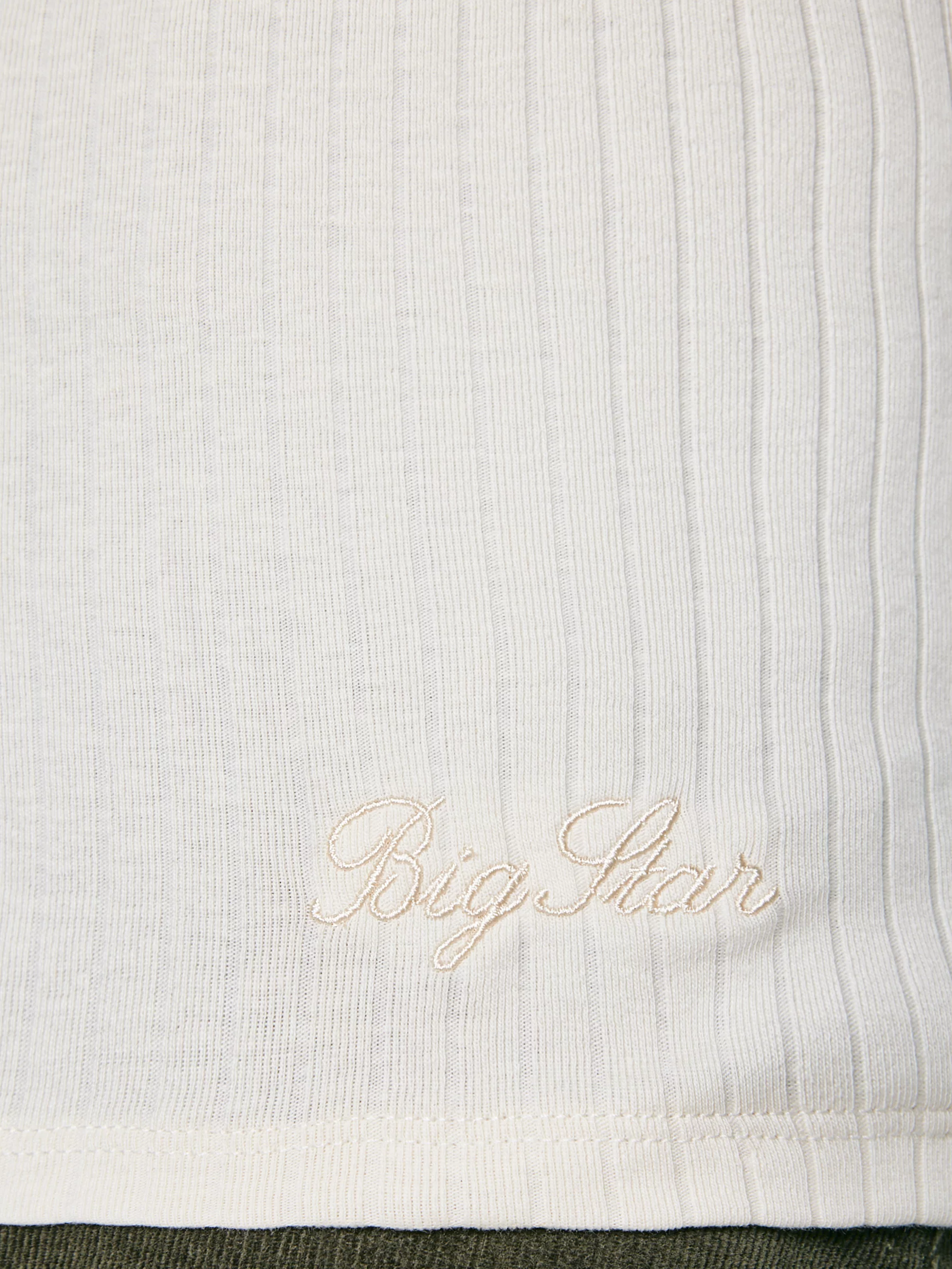 Koszulka damska w prążek kremowa Asterca 103