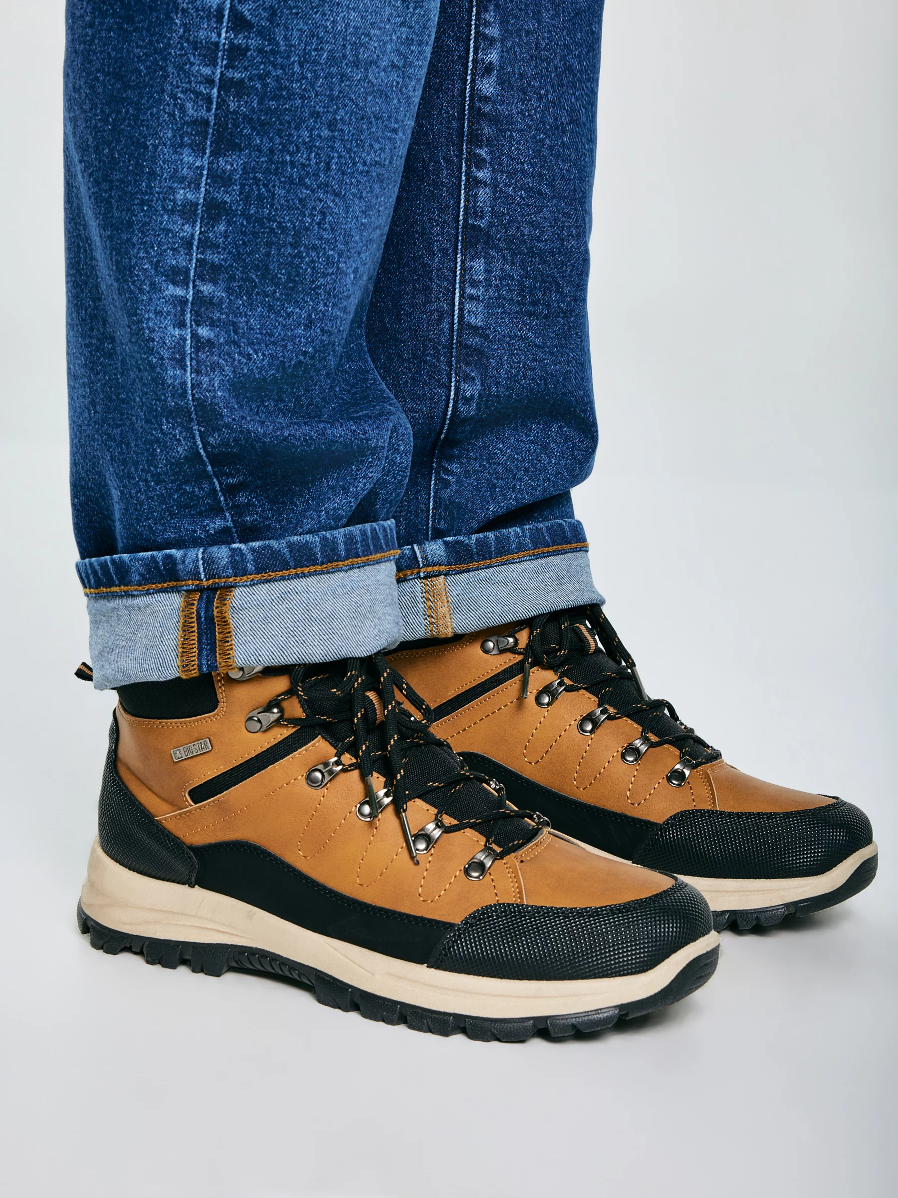 Buty męskie trekkingowe brązowe SS174047 802