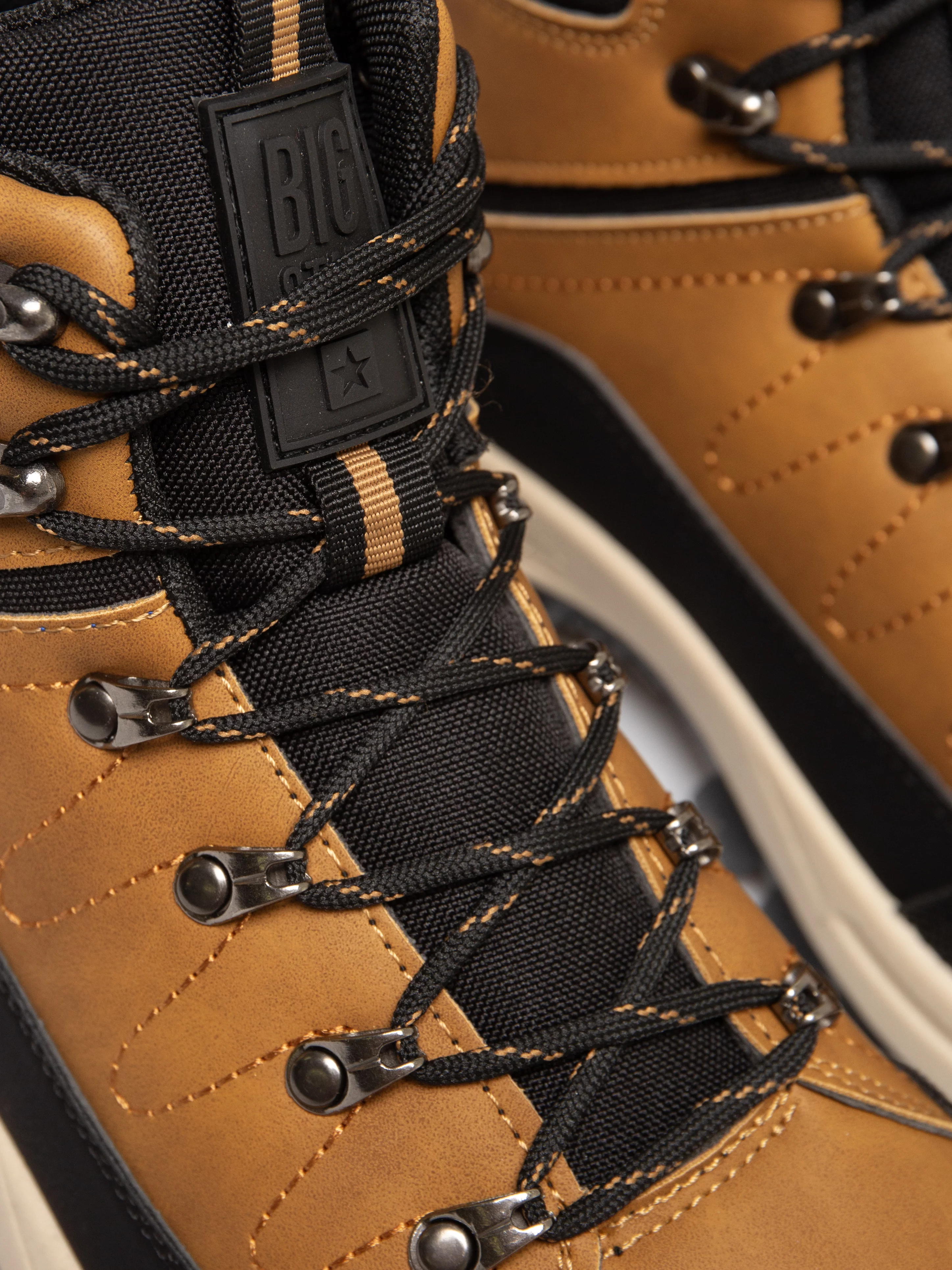 Buty męskie trekkingowe brązowe SS174047 802