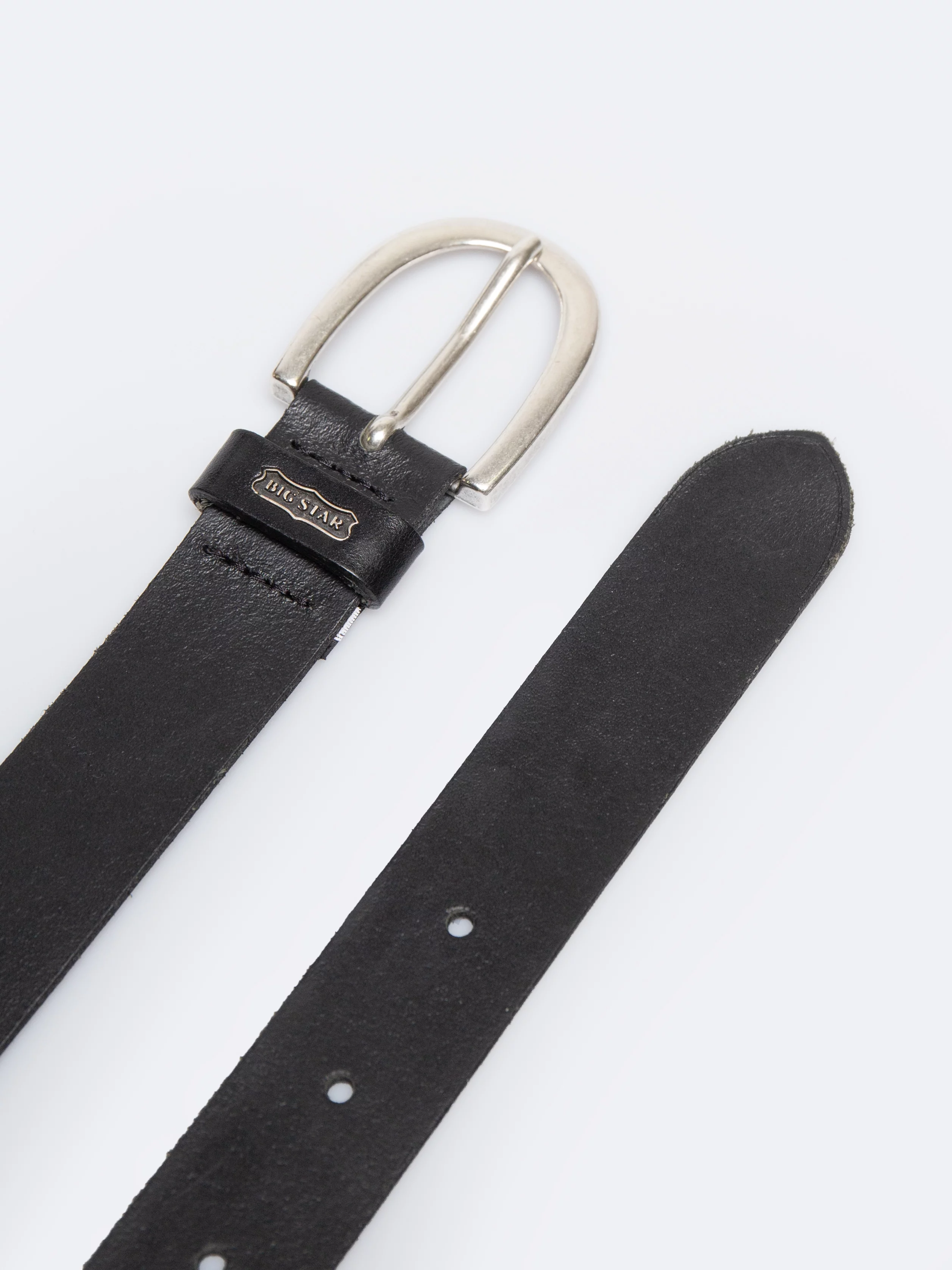 Pasek damski skórzany czarny 2286 906