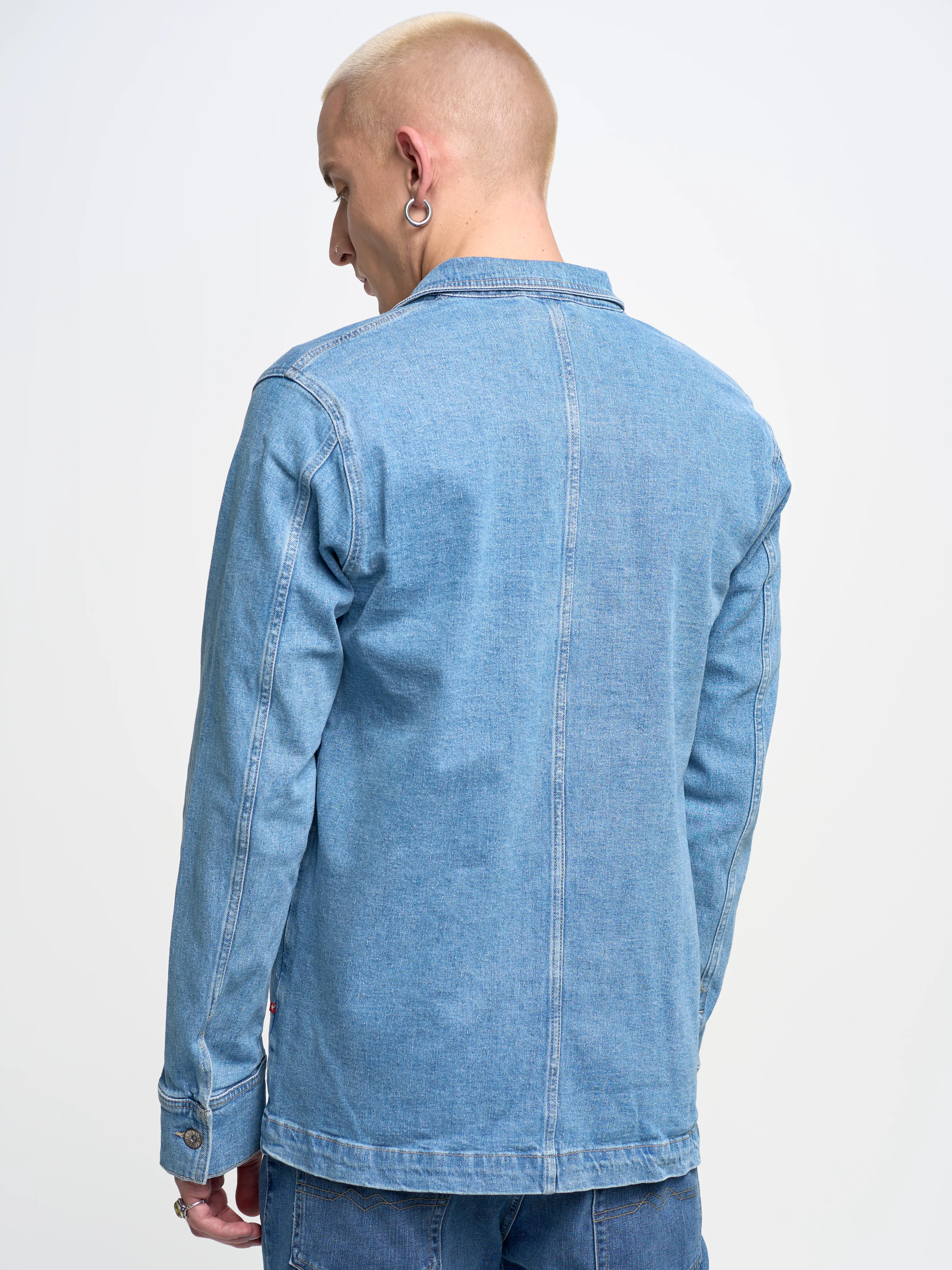 Kurtka męska jeansowa niebieska Bill 214