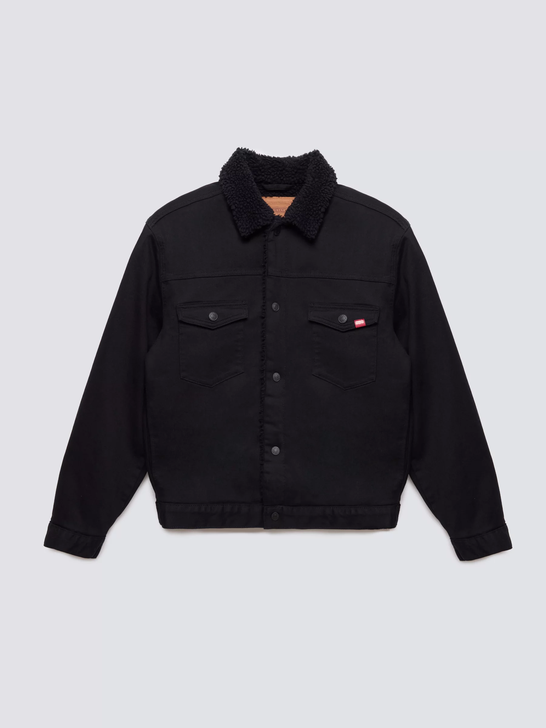 Kurtka męska jeansowa z futerkiem czarna Denver 915