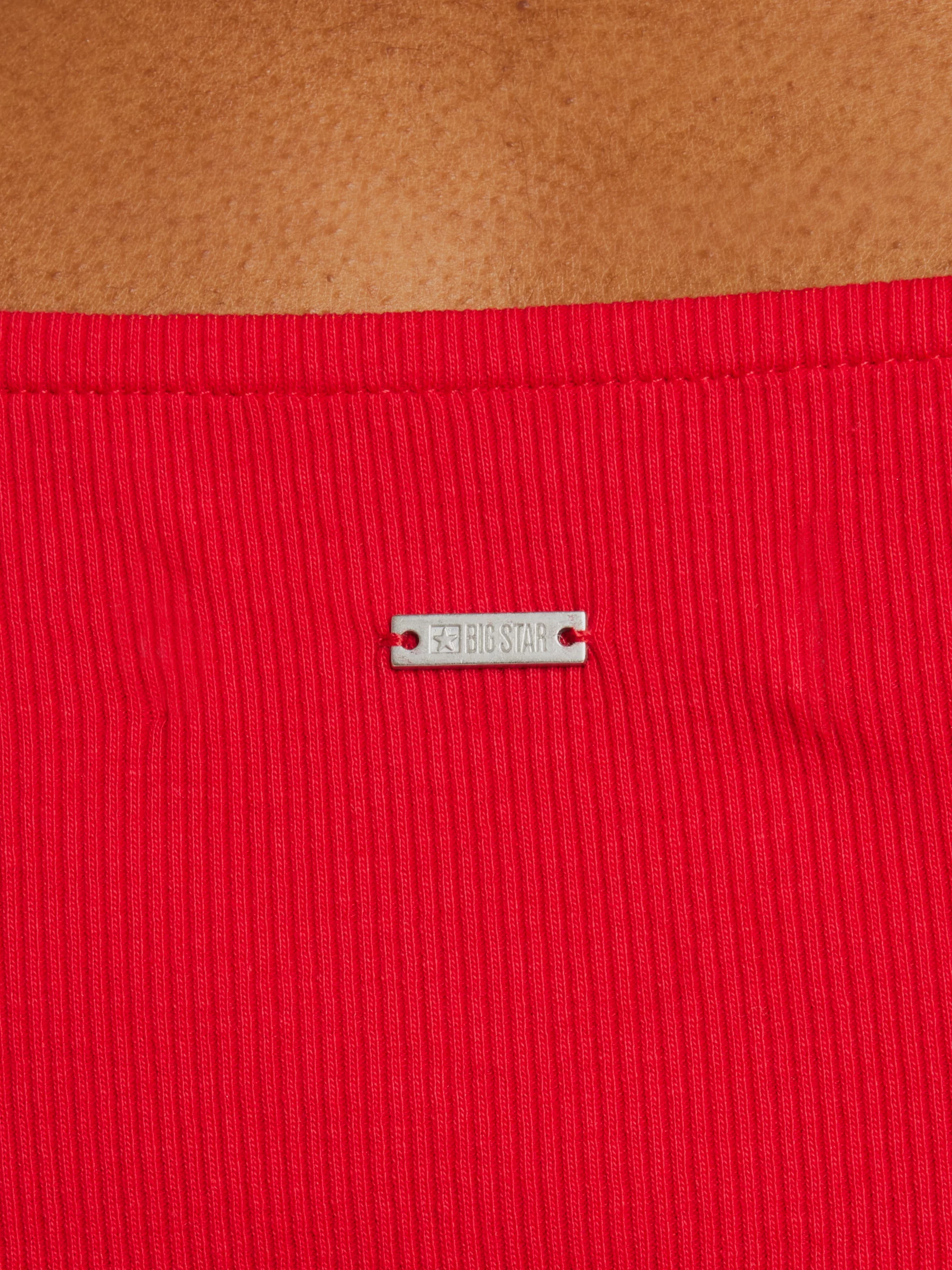 Sukienka damska mini w prążek czerwona Felice 603