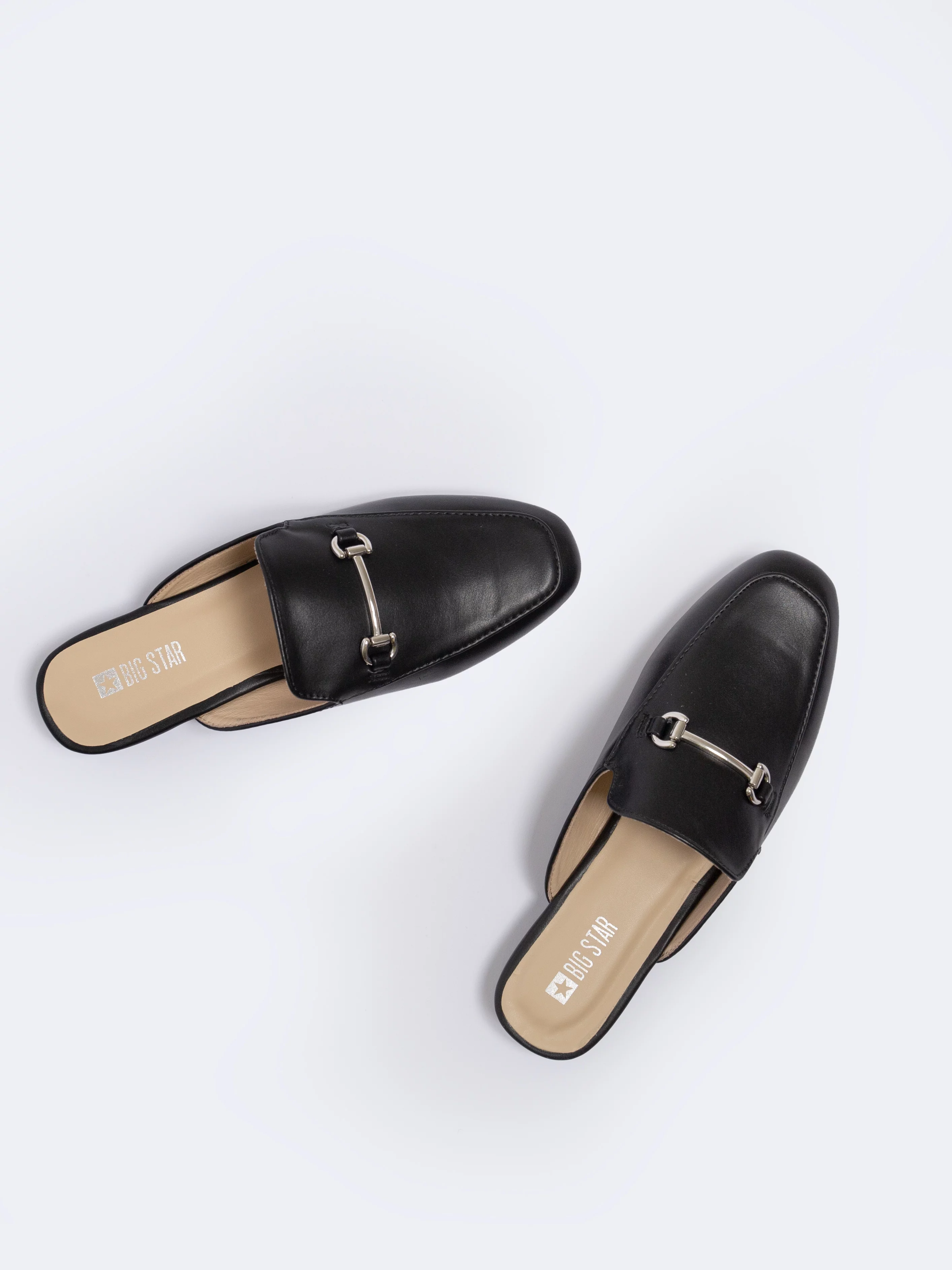 Klapki damskie eleganckie czarne NN274A076 906