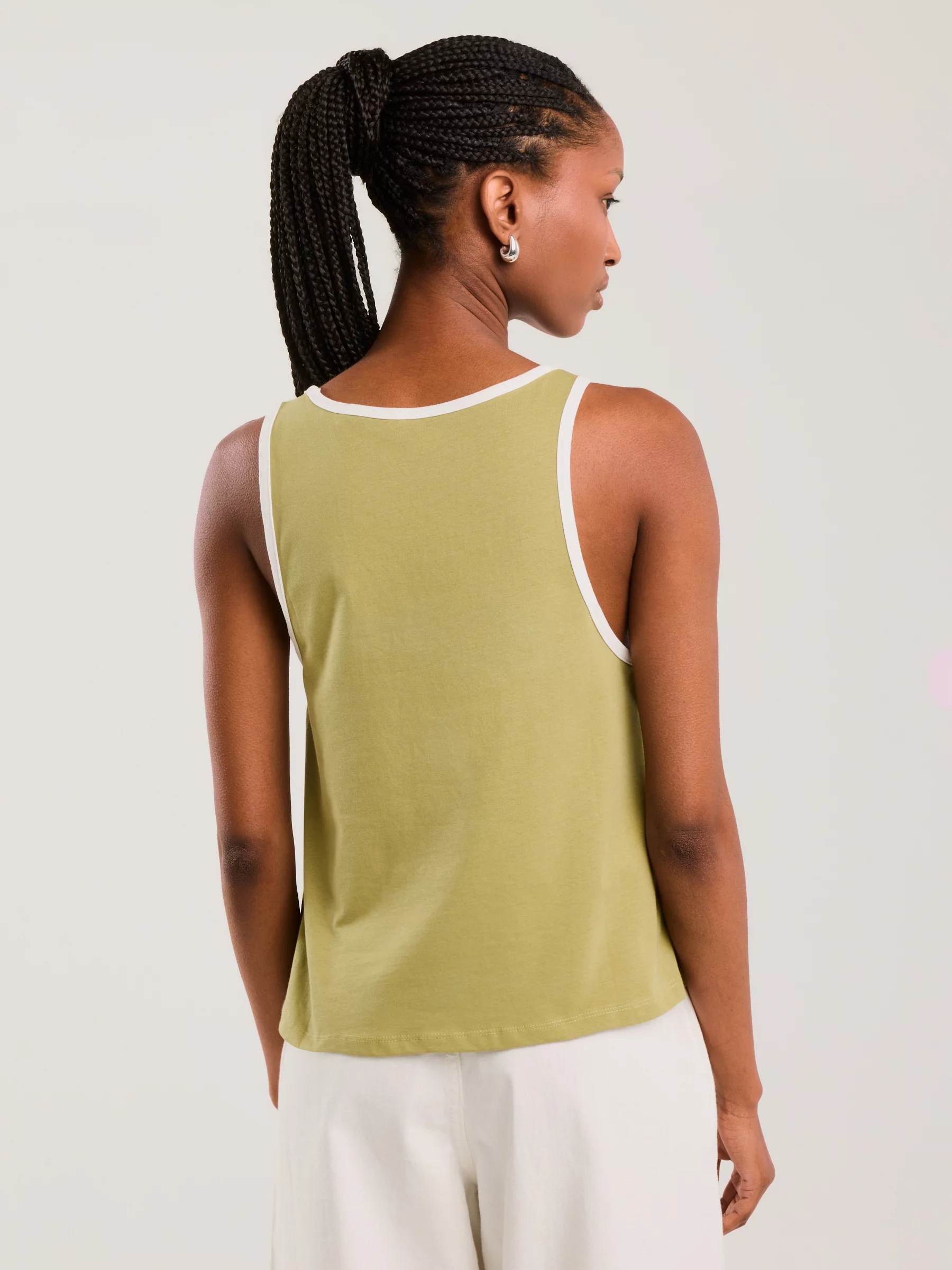 Koszulka damska na ramiączkach khaki Witalina 303