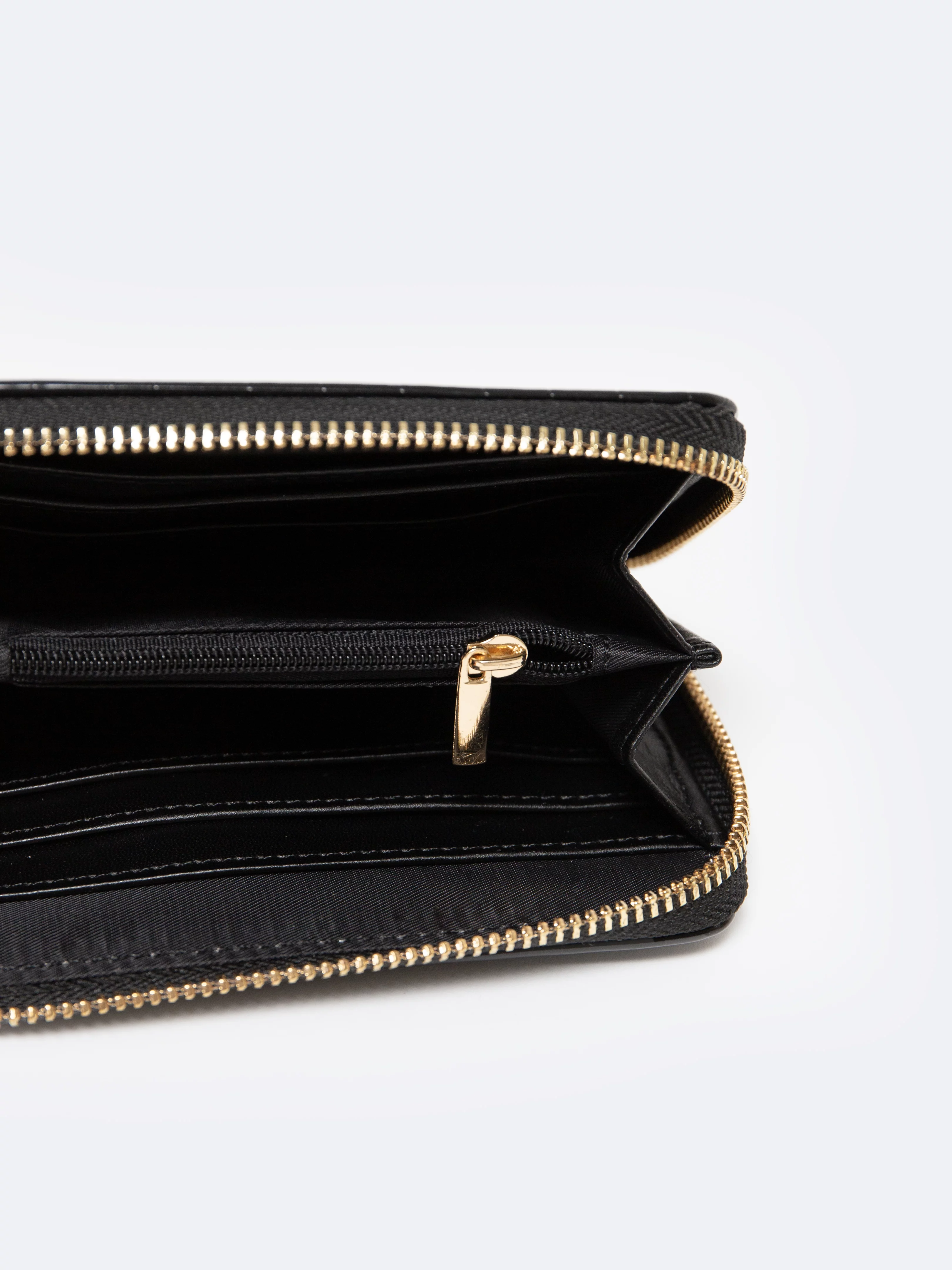 Portfel damski ze skóry ekologicznej czarny Kristio 906