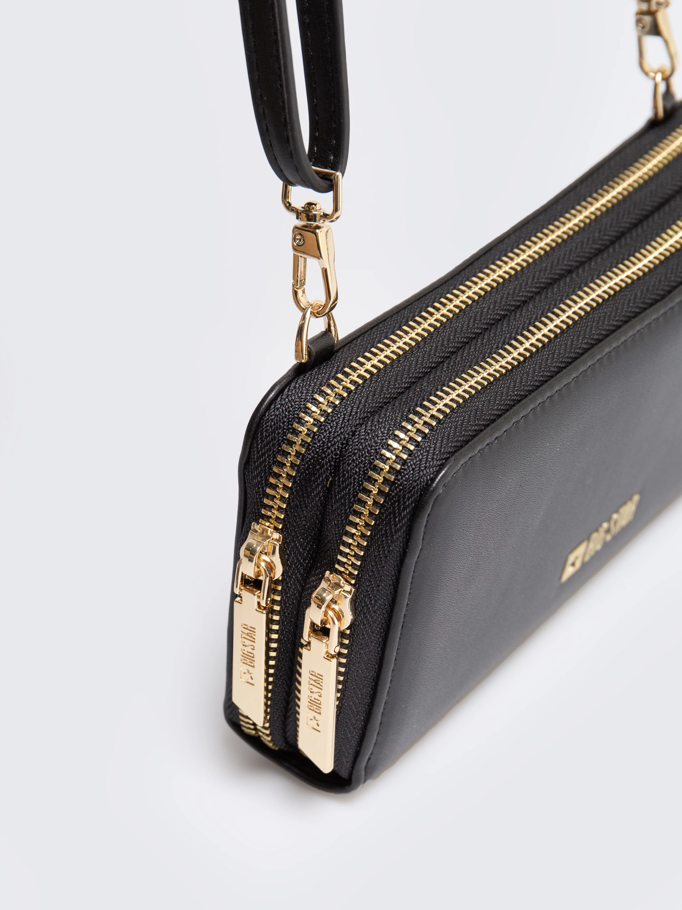 Portfel damski 2w1 ze skóry ekologicznej czarny Andi 906