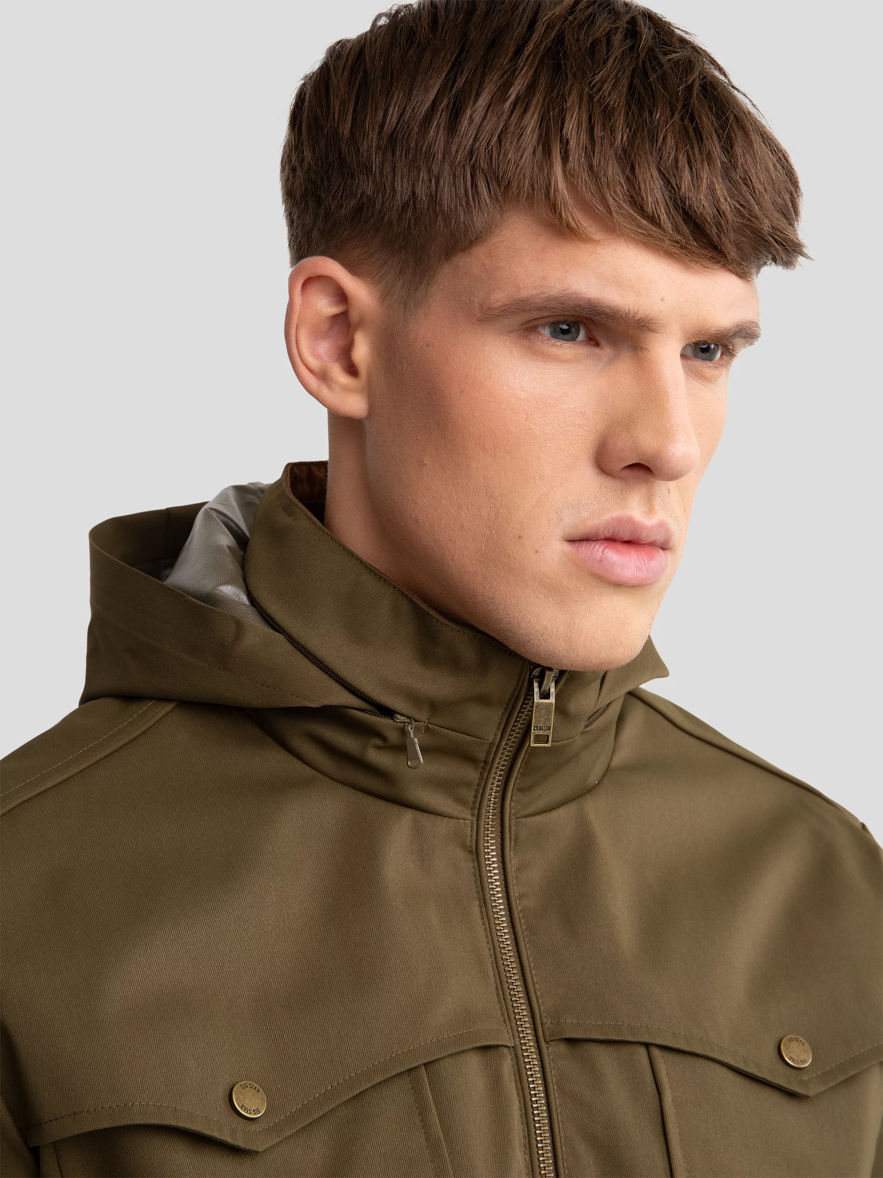 Kurtka męska przejściowa khaki Fabb 303