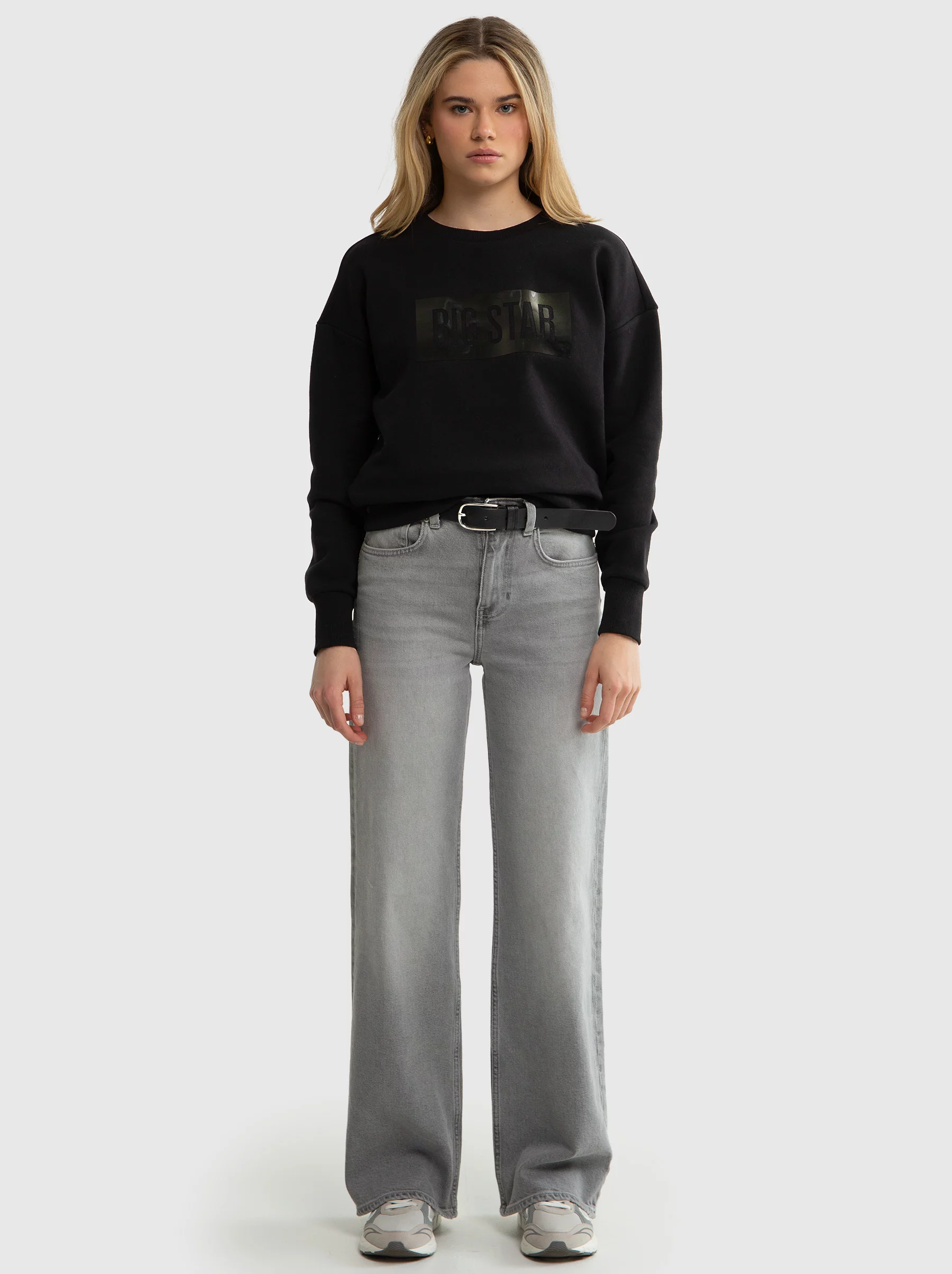 Bluza damska z aplikacją czarna Oneidea 906