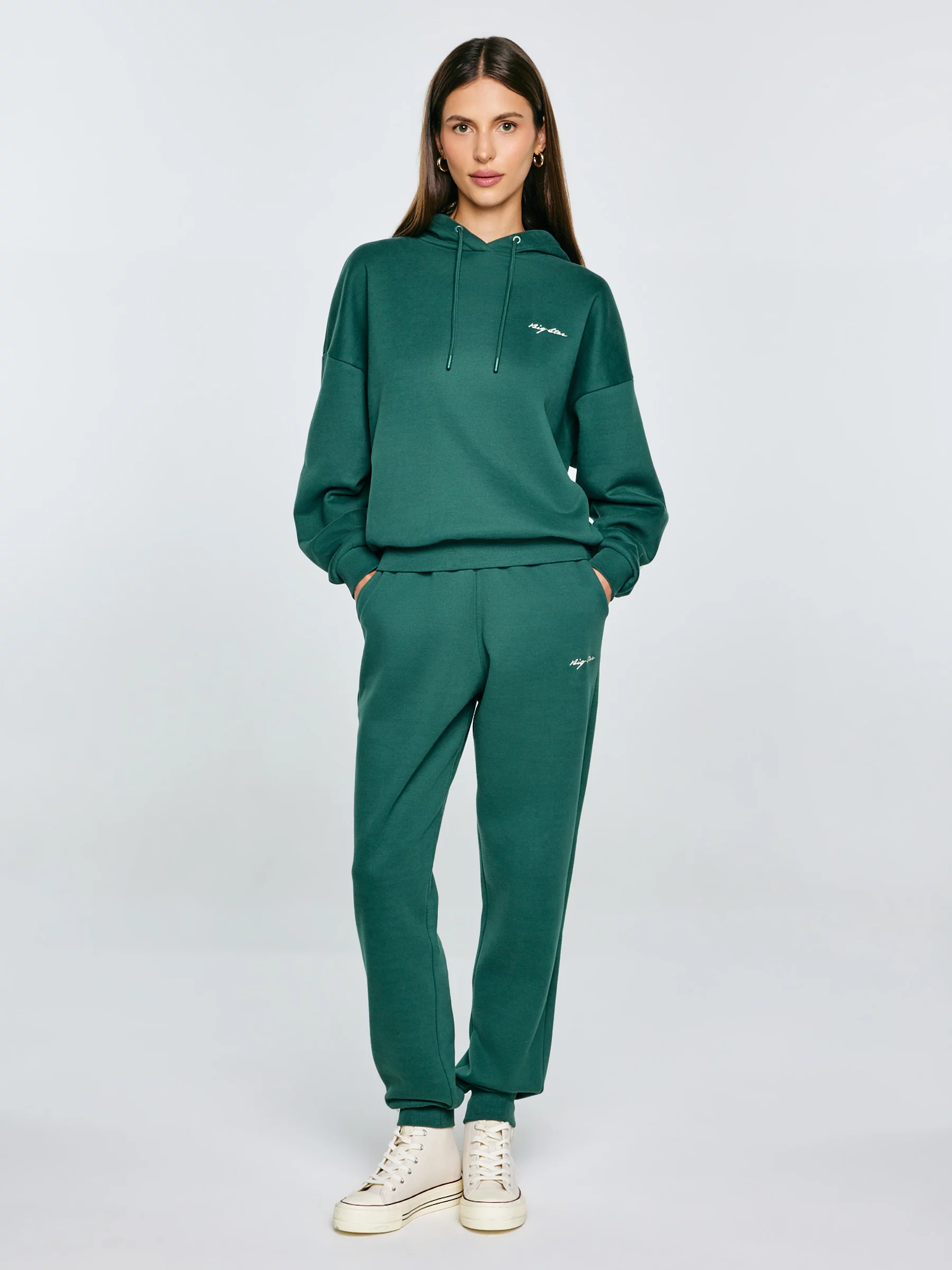 Spodnie damskie dresowe zielone Foxie 304