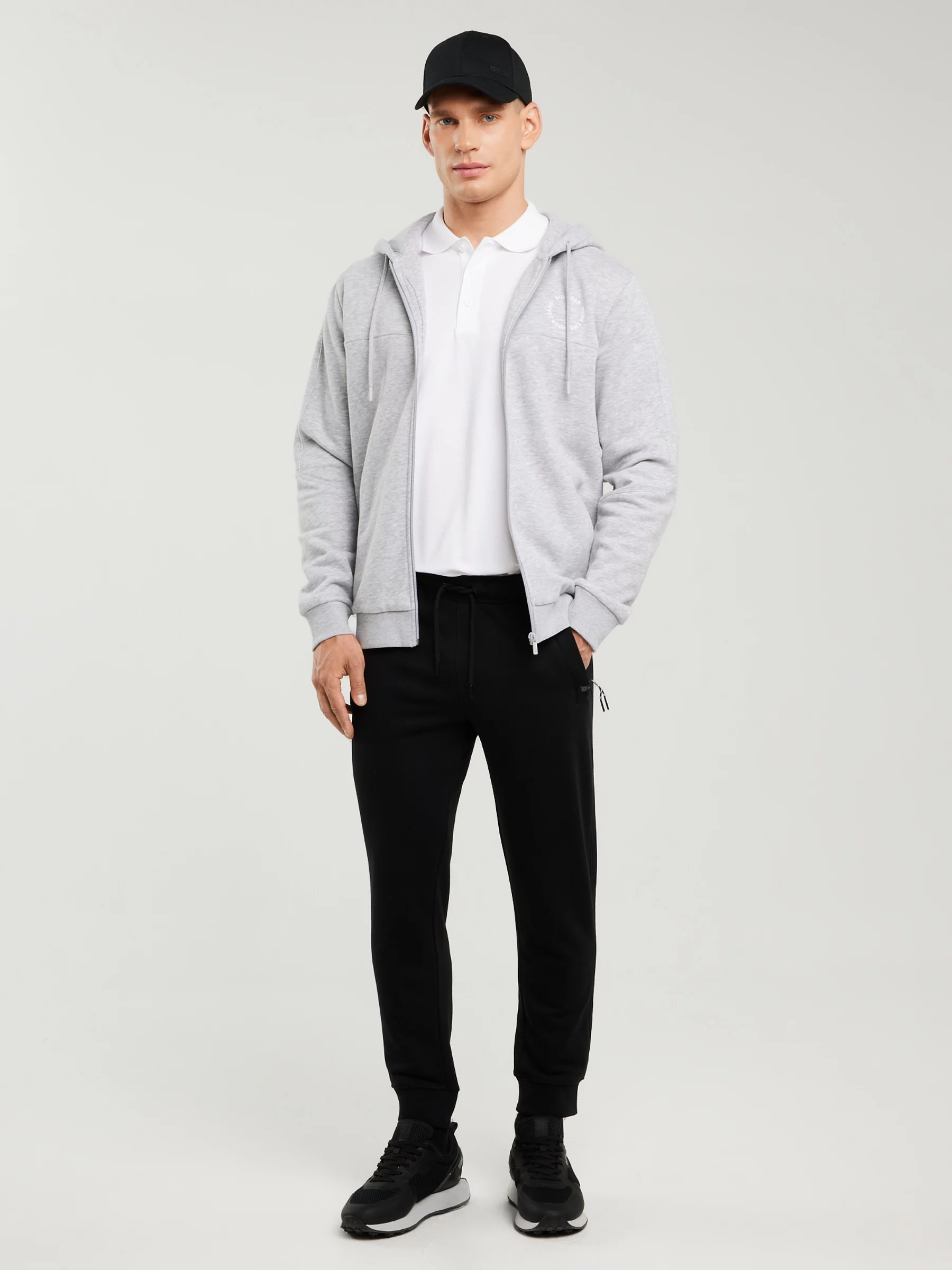 Spodnie męskie dresowe czarne Pylyp 906