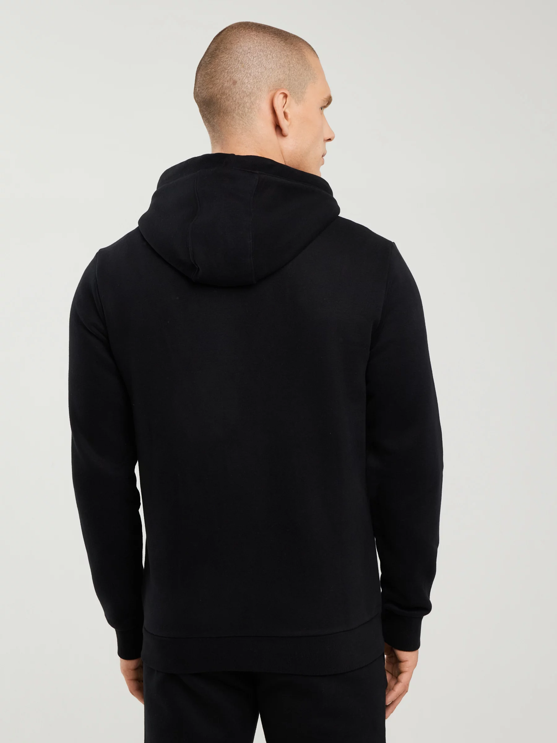 Bluza męska z kapturem czarna Ajron 906/ Kersyn 906