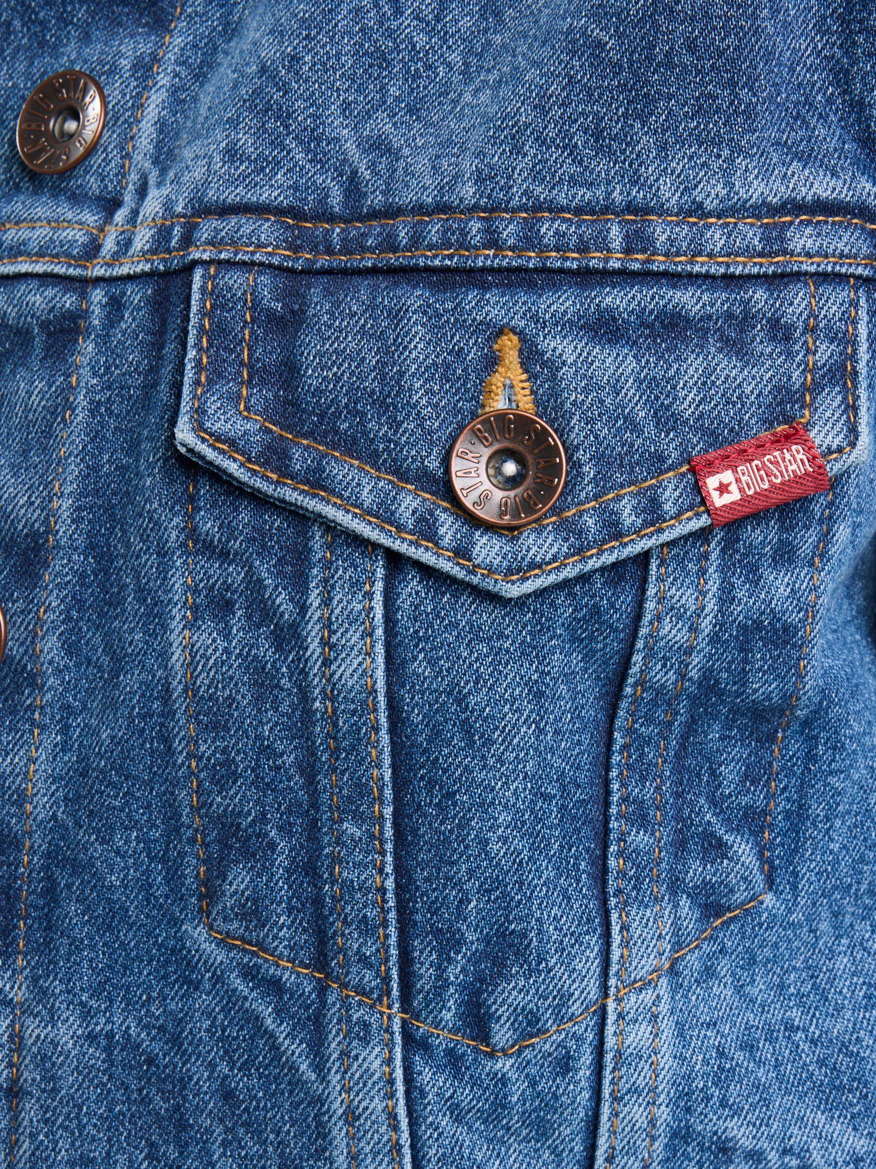 Kurtka damska jeansowa ciemnoniebieska Josephine 489