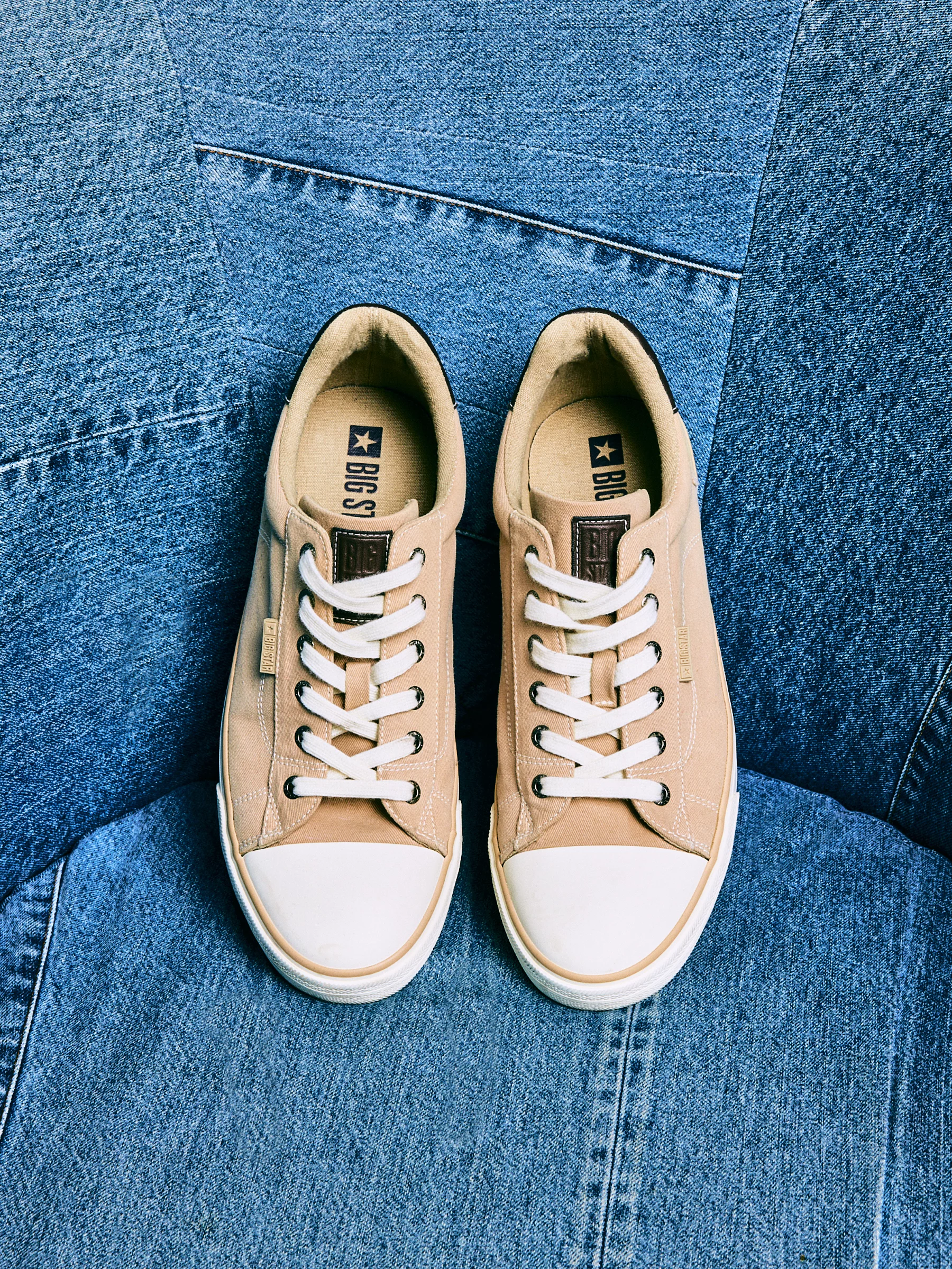 Trampki męskie niskie beżowe RR174218 801